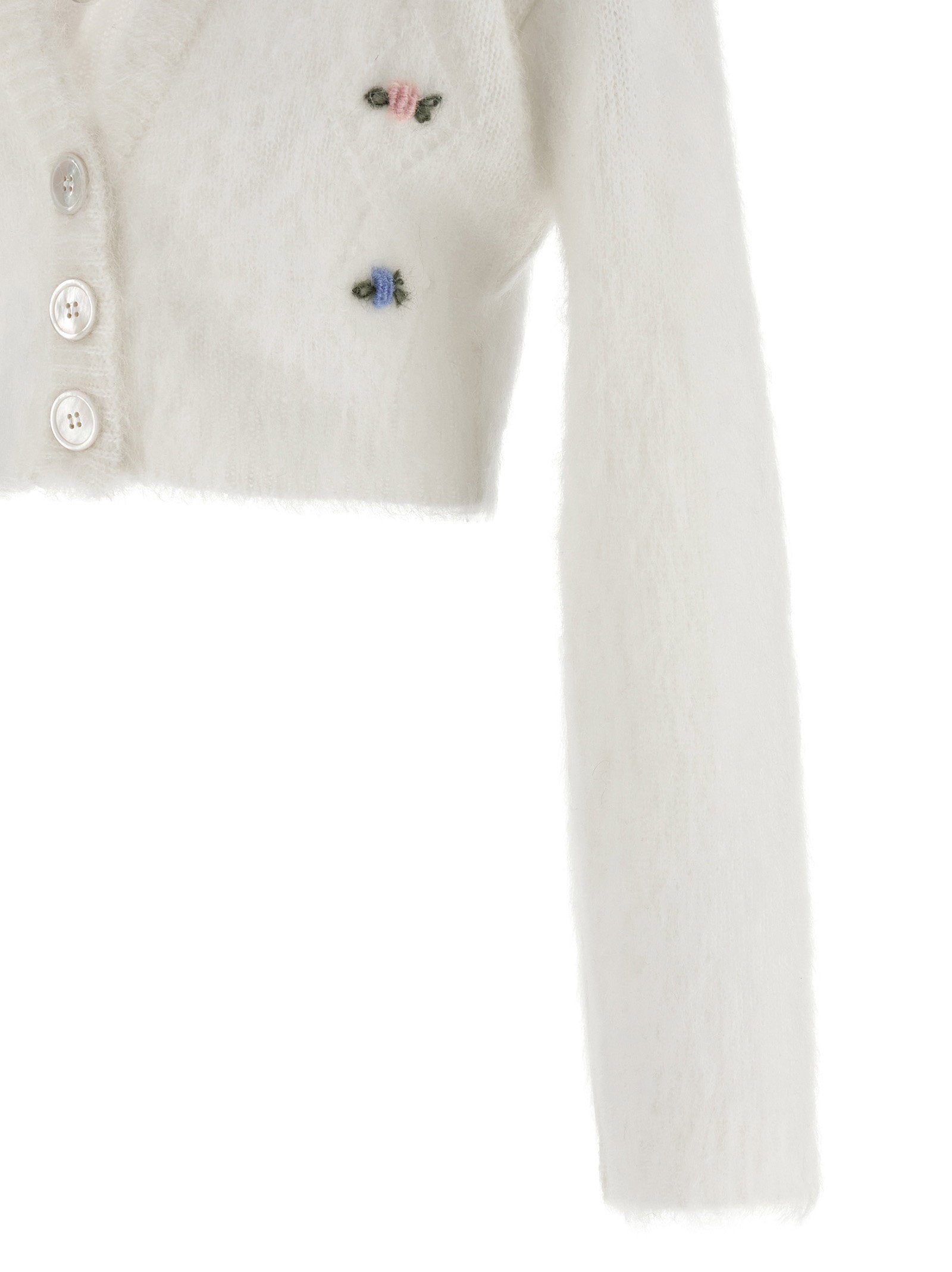Alessandra Rich Carded Mohair Cardigan - view 4