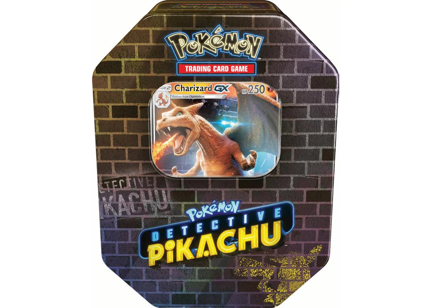 Pokémon 2019 Pokemon TCG Detective Pikachu Tin Charizard GX