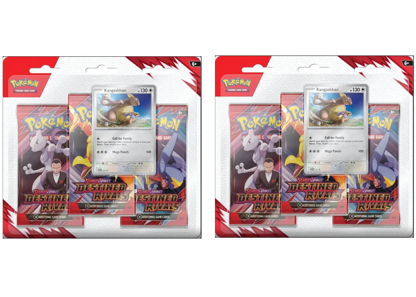 Scarlet violet destined – 2025 Pokémon Scarlet & Violet Destined Rivals 3 Pack Blister Pack 2x Lot