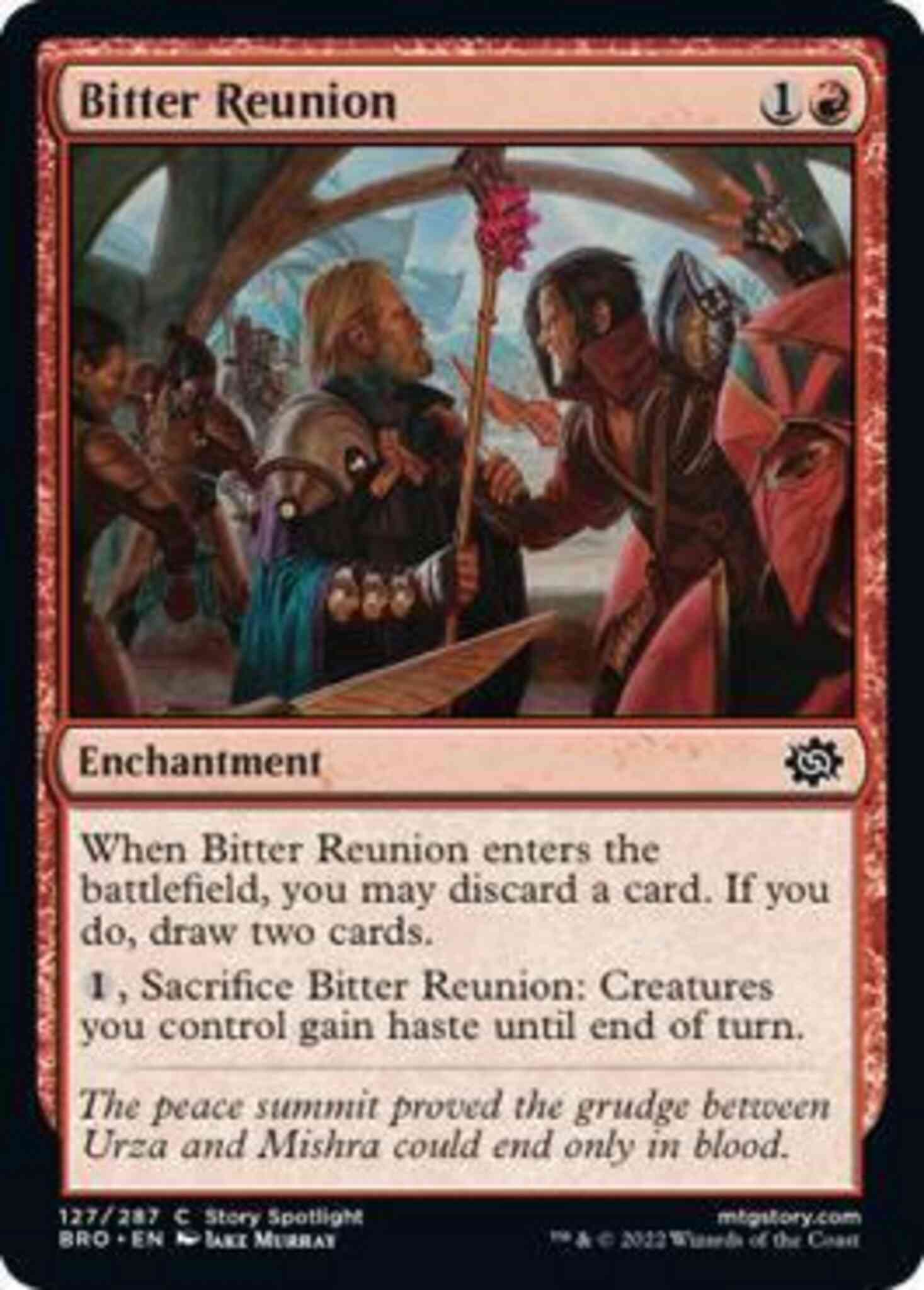 Bitter reunion 127 – Magic Bitter Reunion [127] [The Brothers' War] [Non-Foil]