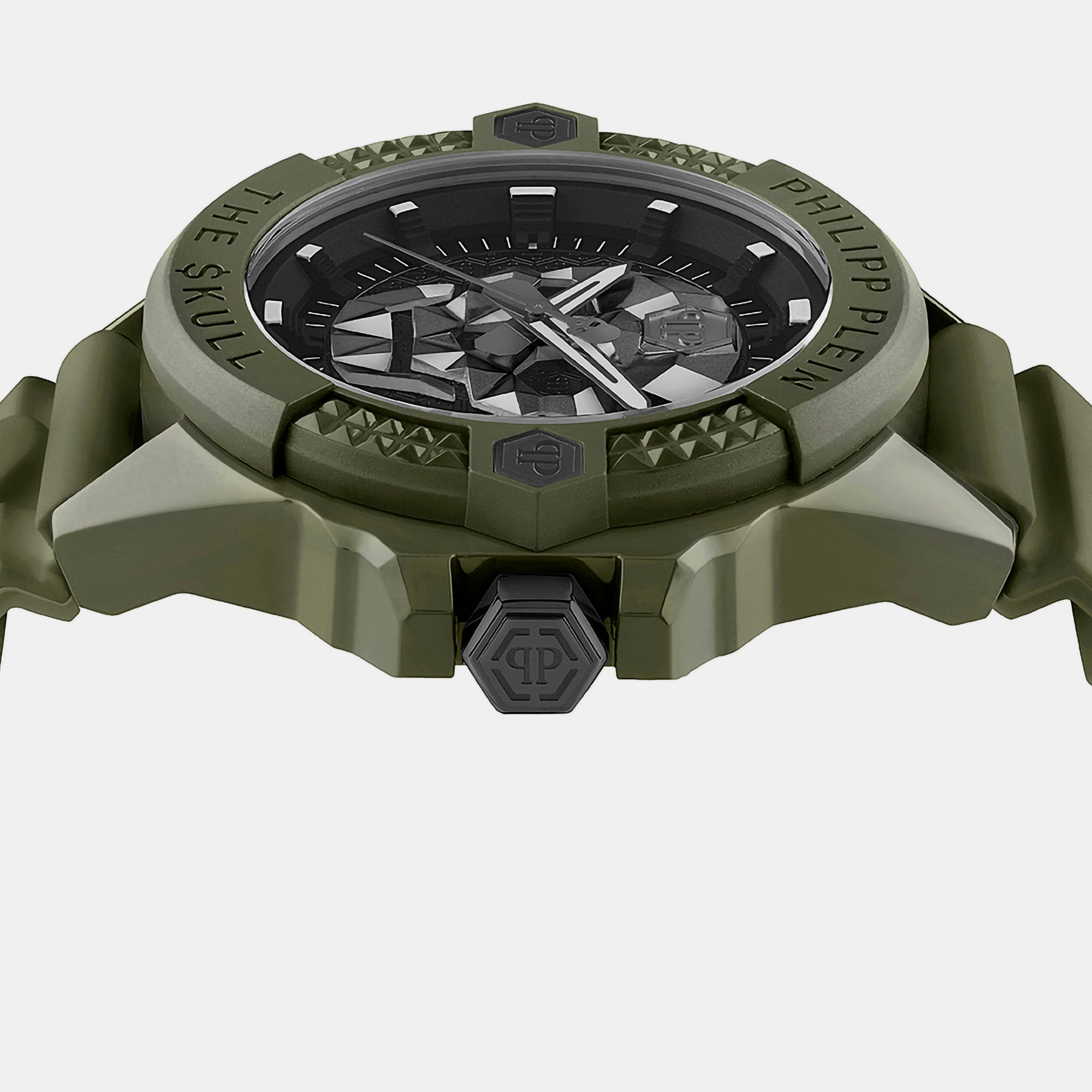 Philipp Plein $kull Men Quartz Black Dial Analog Silicone Watch PWUBA0423 - view 2