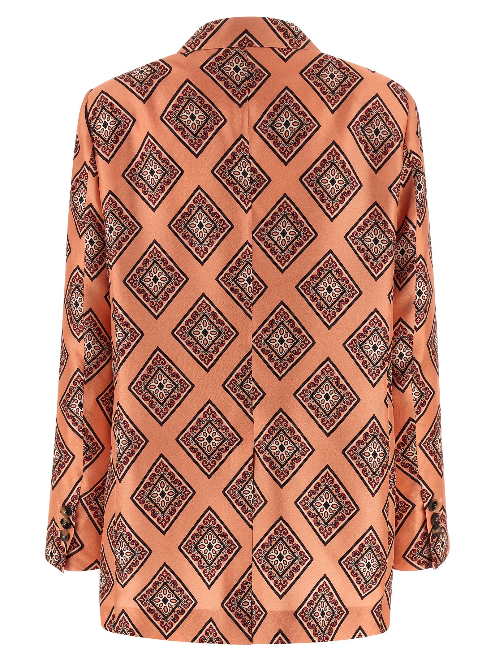 Alberto Biani Tie Print Blazer – 100% silk - view 2