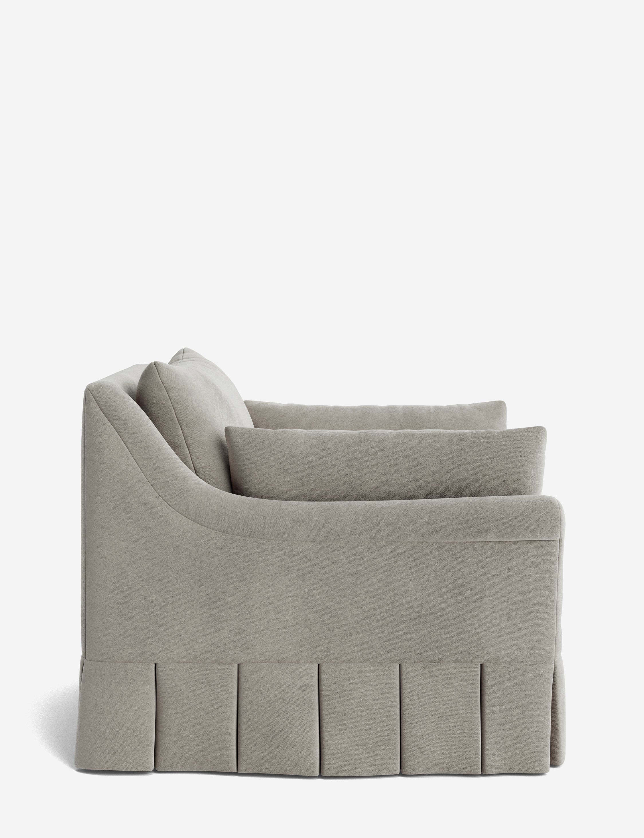 Lulu and Georgia Portola Rolled Arm Luxe Depth Pleated Chair - view 169