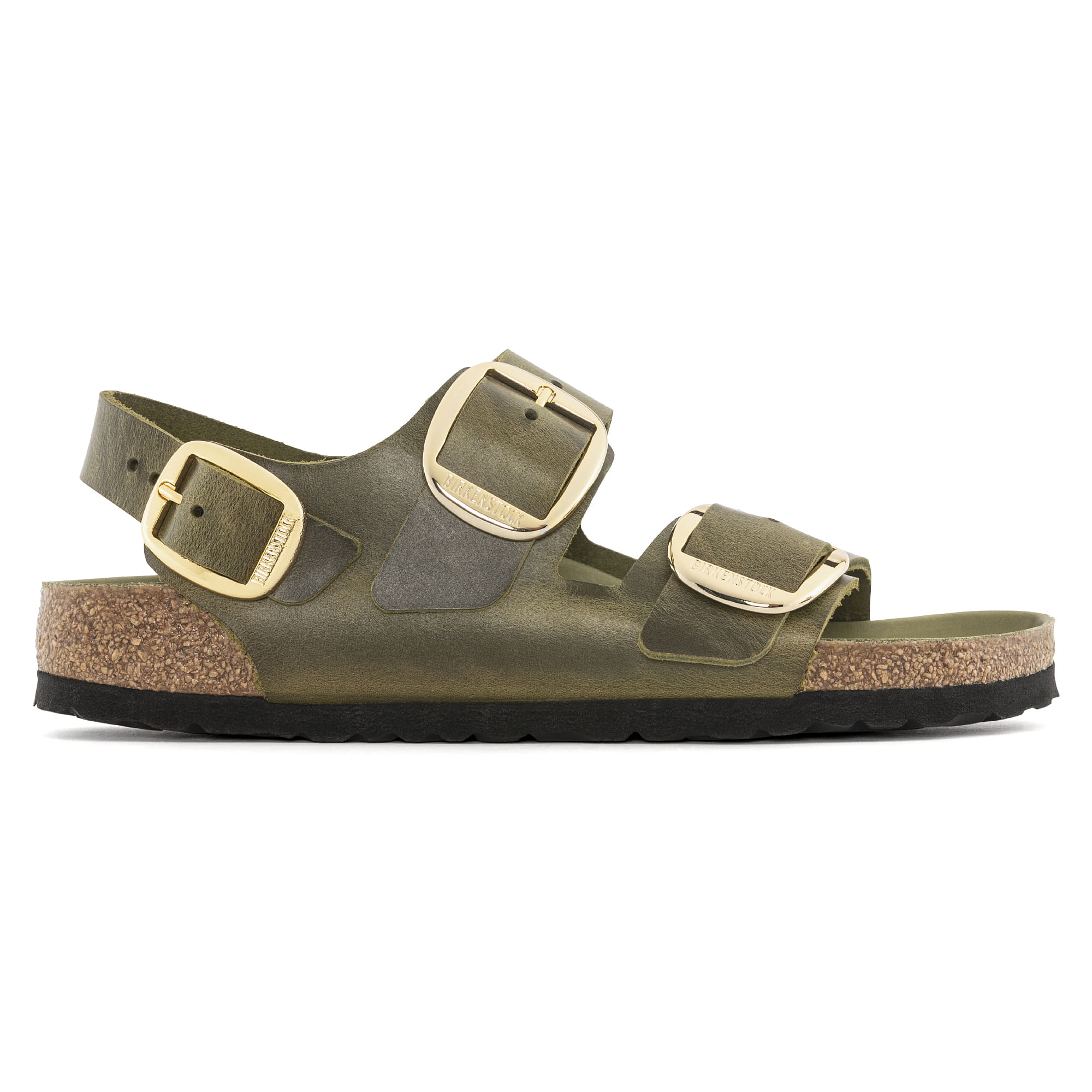 Birkenstock Milano Big Buckle Oiled Leather – Green Green/Olive Green - view 4