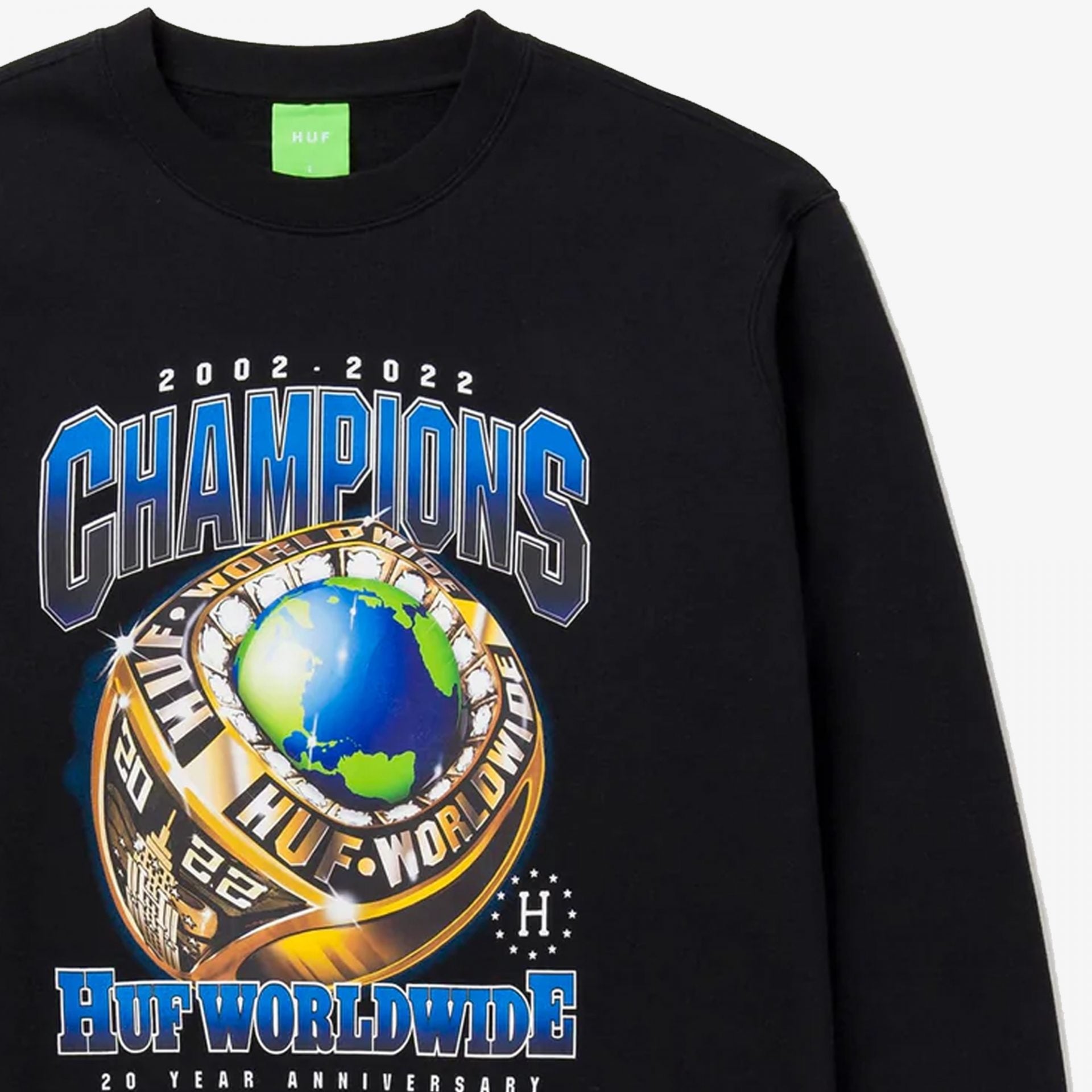 Huf | Champions Crewneck { Black - view 2