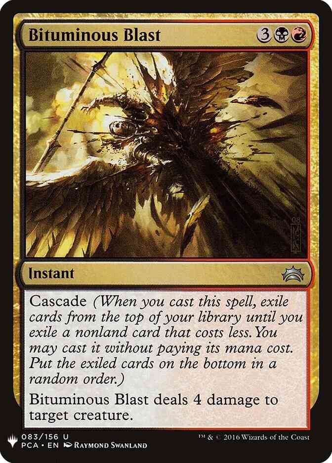 Bituminous blast pca-83 – Magic Bituminous Blast [PCA-83] [The List] [Non-Foil]