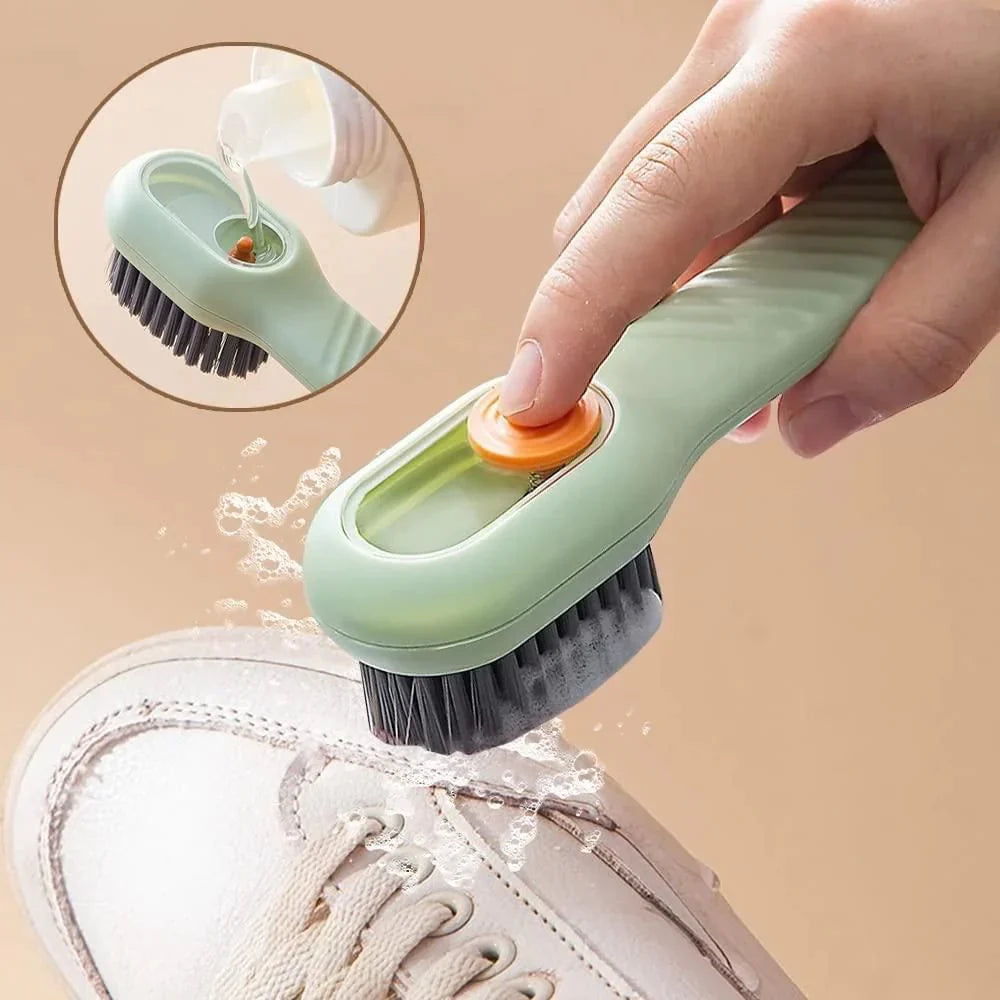 Fab Alchemy Multifunctional Scrubbing Brush With Soap Dispenser (Pack of 2)