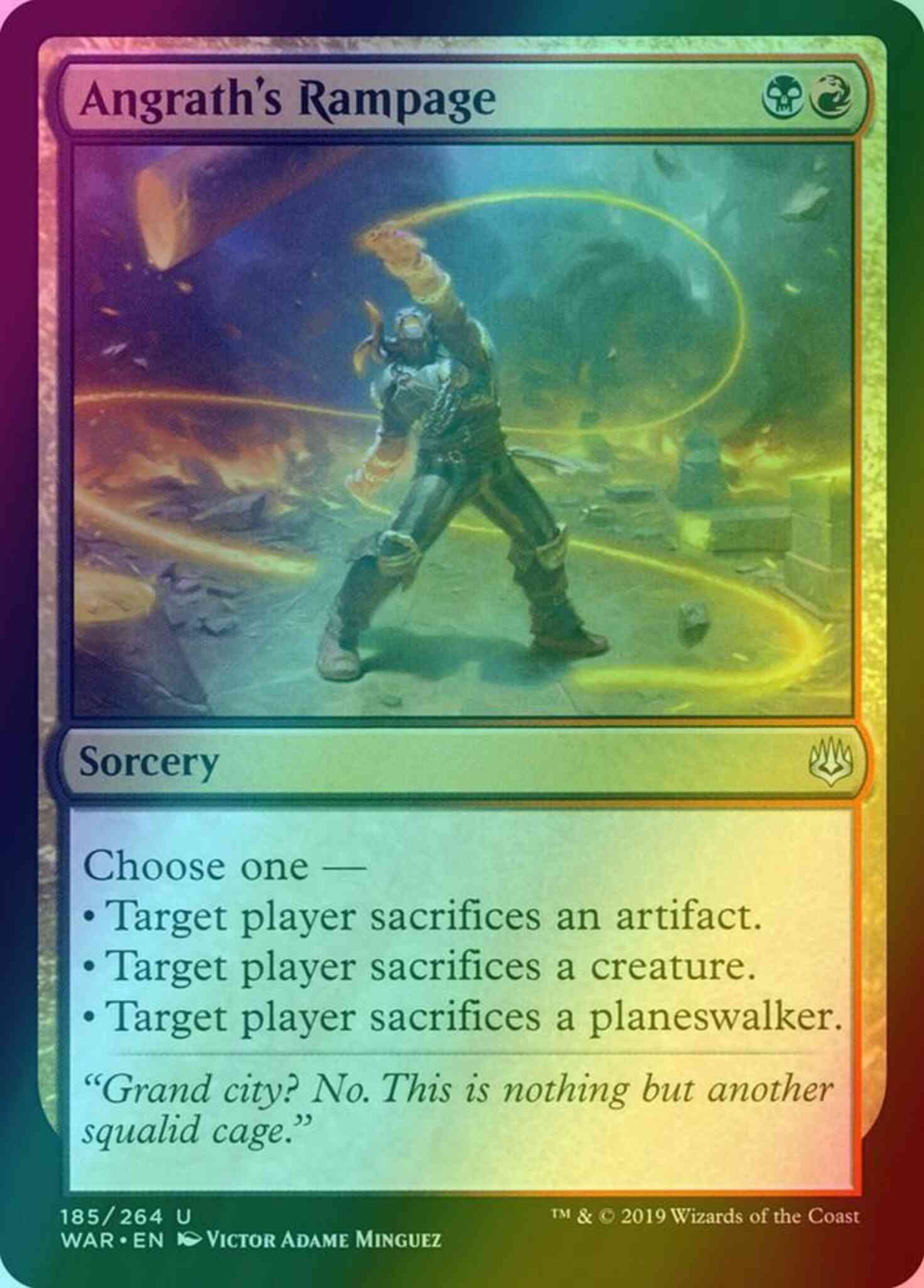 Rampage 185 war – Magic Angrath's Rampage [185] [War of the Spark] [Foil]