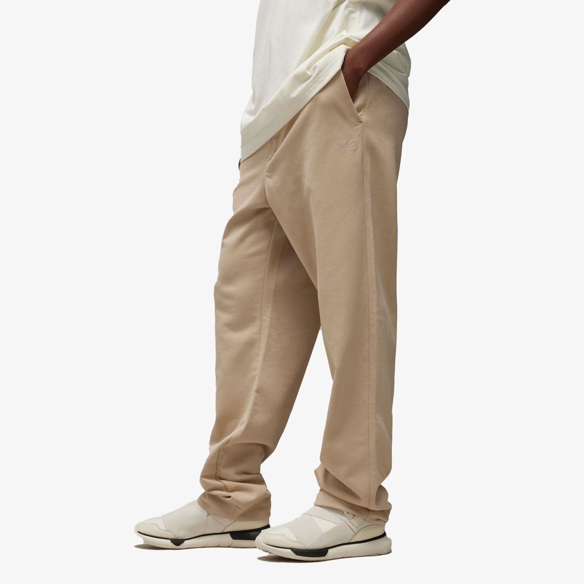 Y-3 | French Terry Straight Pants { Clay Brown - view 2