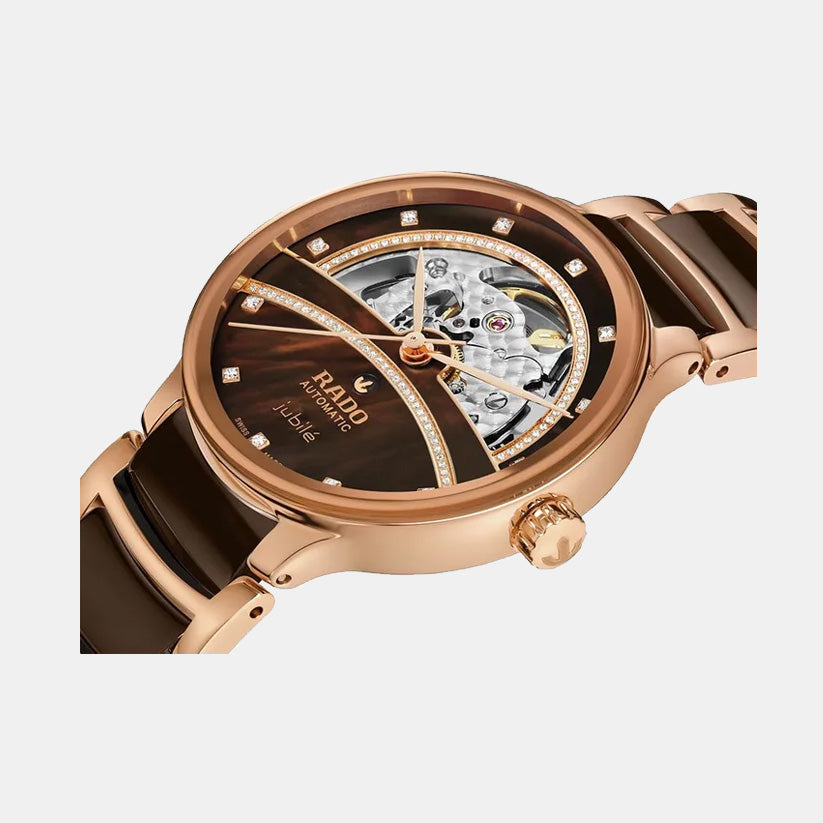 Rado Centrix Women Automatic Brown Dial Analog Ceramic Watch R30029942 - view 2