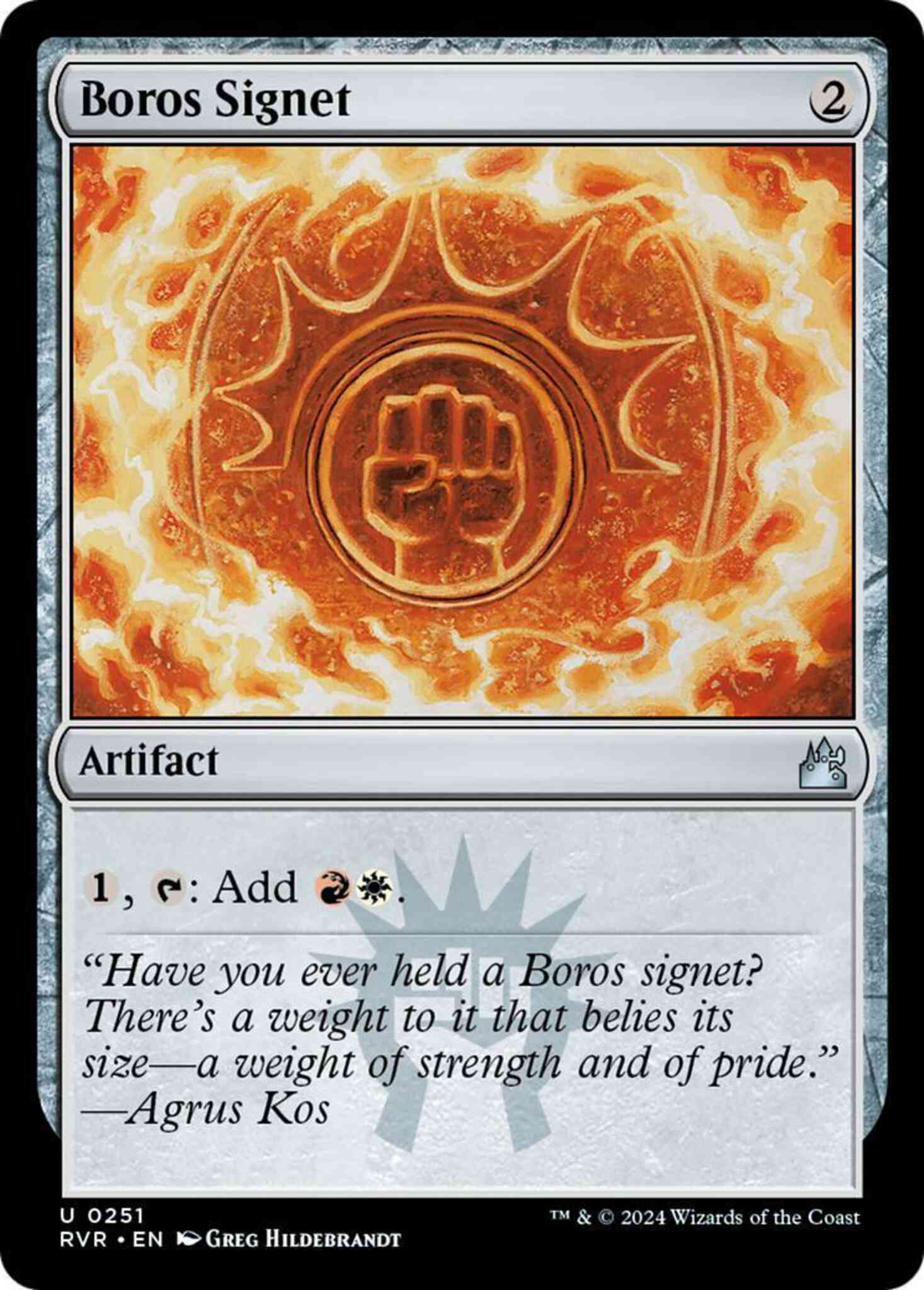 Boros signet 251 – Magic Boros Signet [251] [Ravnica Remastered] [Non-Foil]
