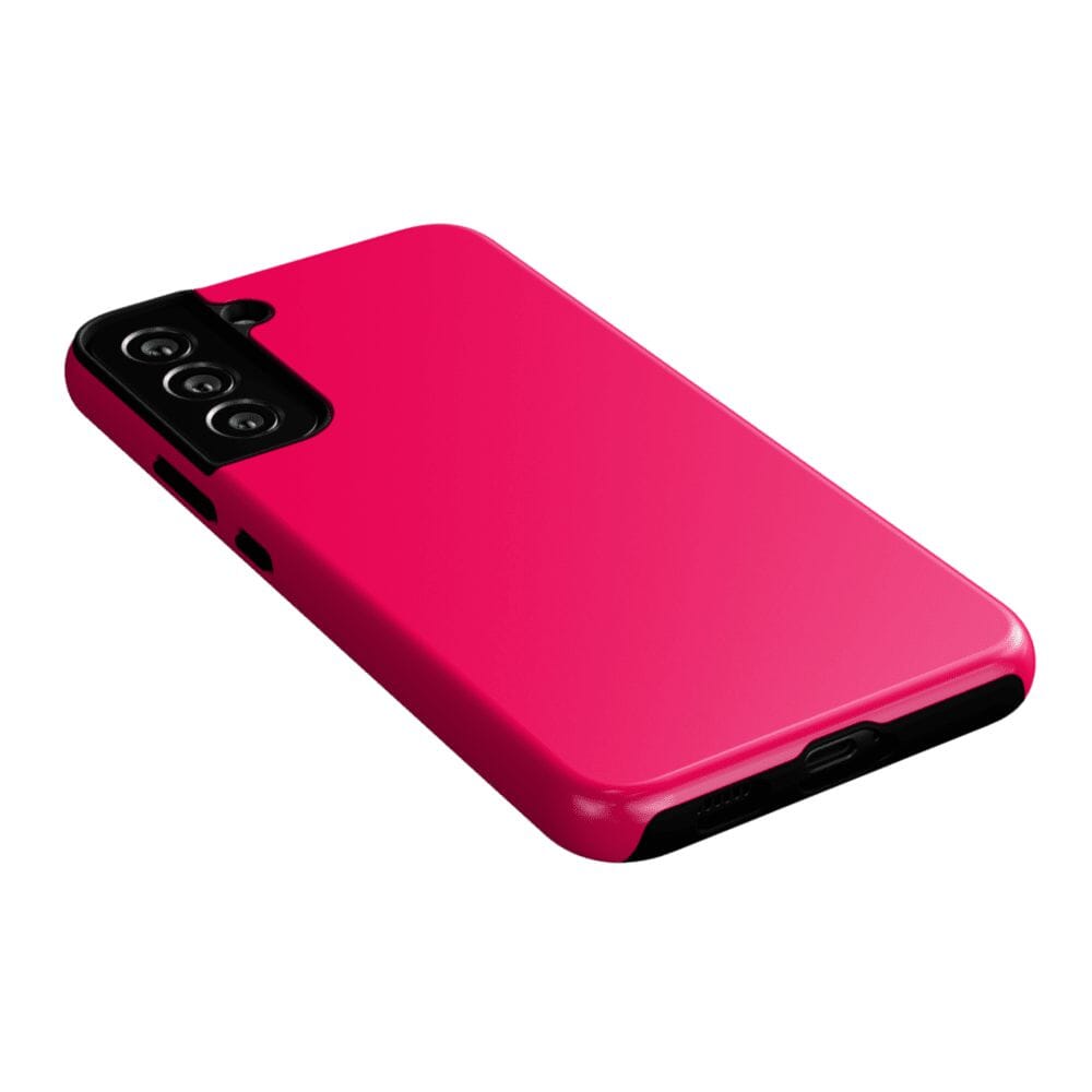 Casetry Think Pink | Solid Neon Pink Samsung Case - view 23