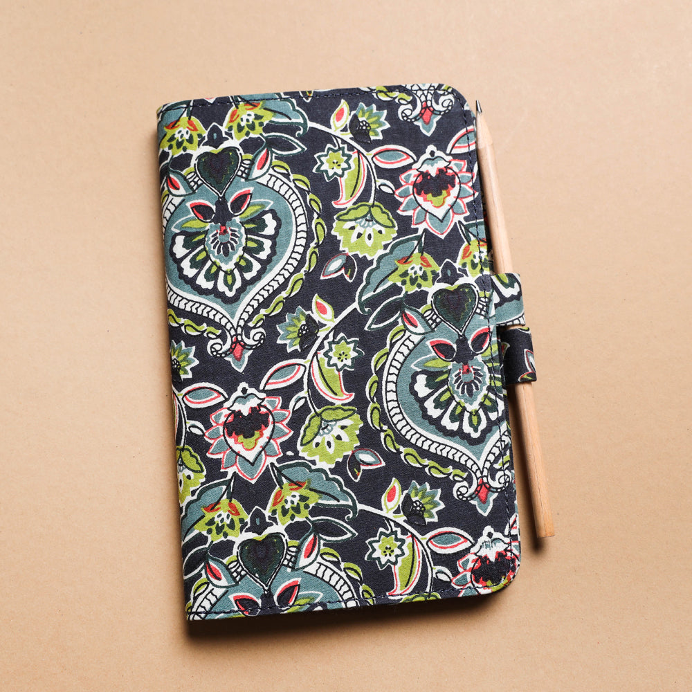 SUKRITI INPRINT Black - Handmade Classic Notebook with Pencil (Large)