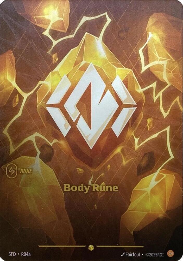 Body rune alternate – Riftbound Body Rune (Alternate Art) - R04a [Spiritforged] [Foil]