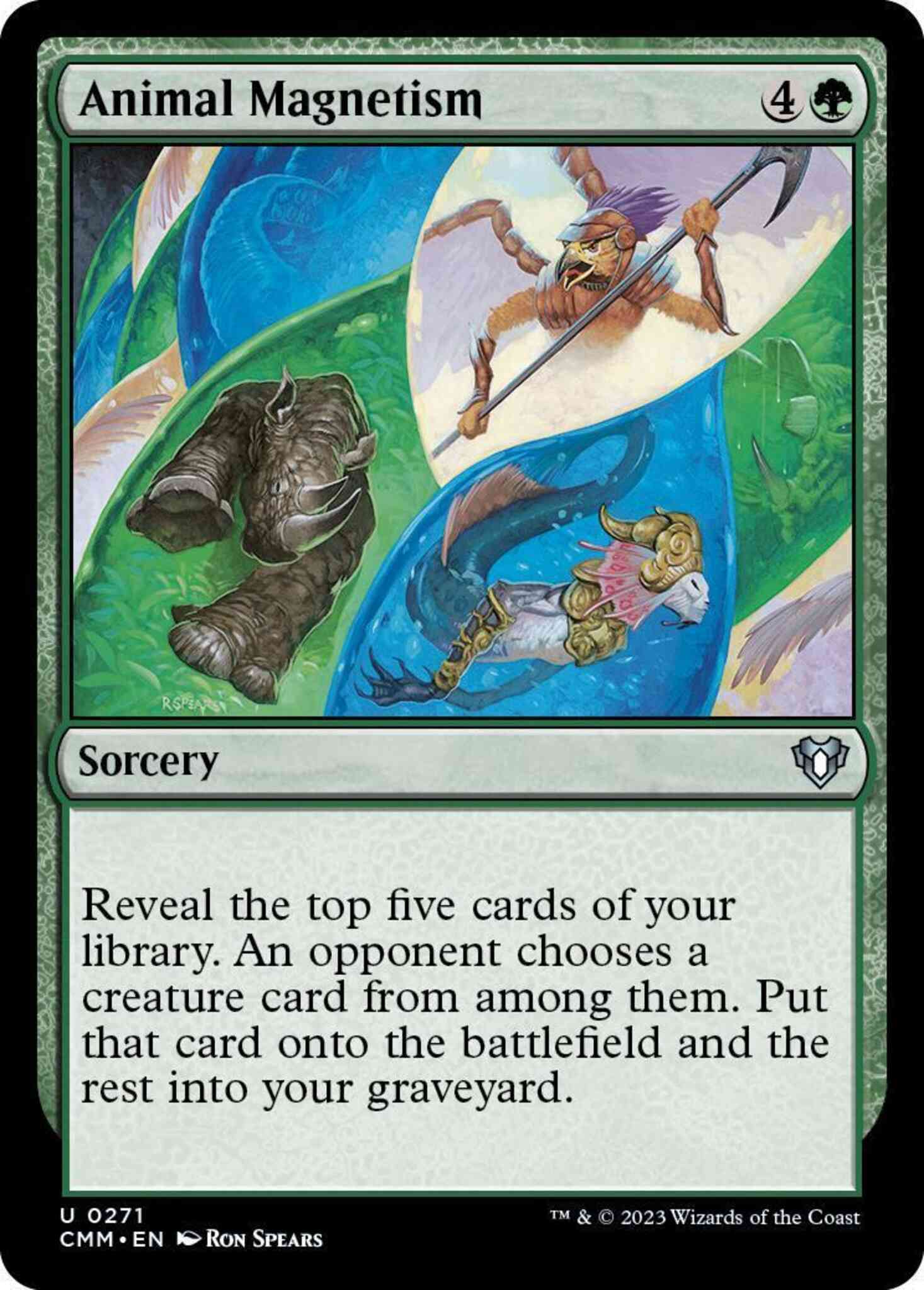 Animal magnetism 271 – Magic Animal Magnetism [271] [Commander Masters] [Non-Foil]