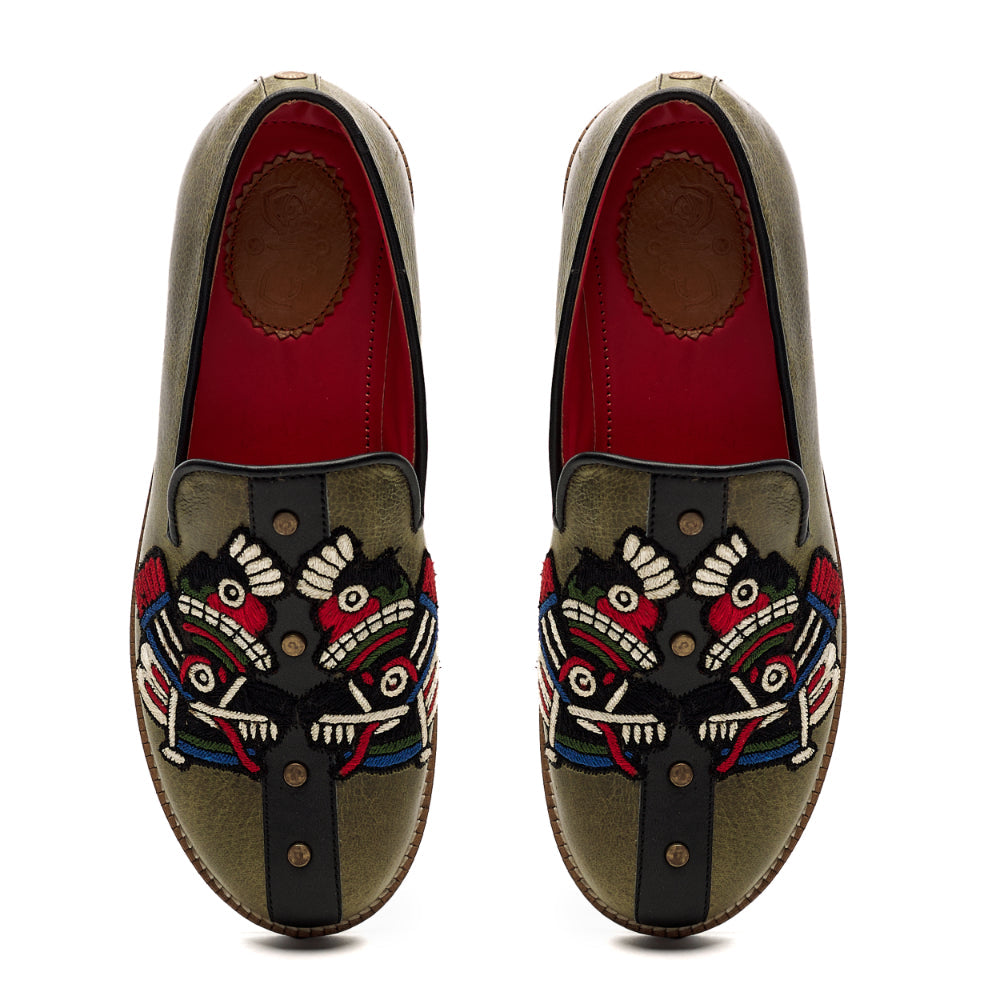 Banjaaran India Draco Slip_on for Women – Olive Green (discontinued) - view 2