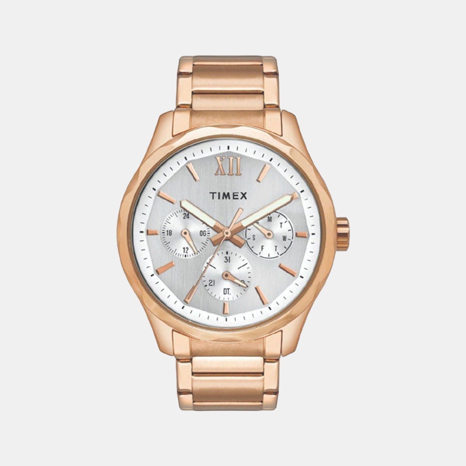 Timex Empera Men Quartz Silver Dial Chronograph Stainless Steel Watch TW0TG7605