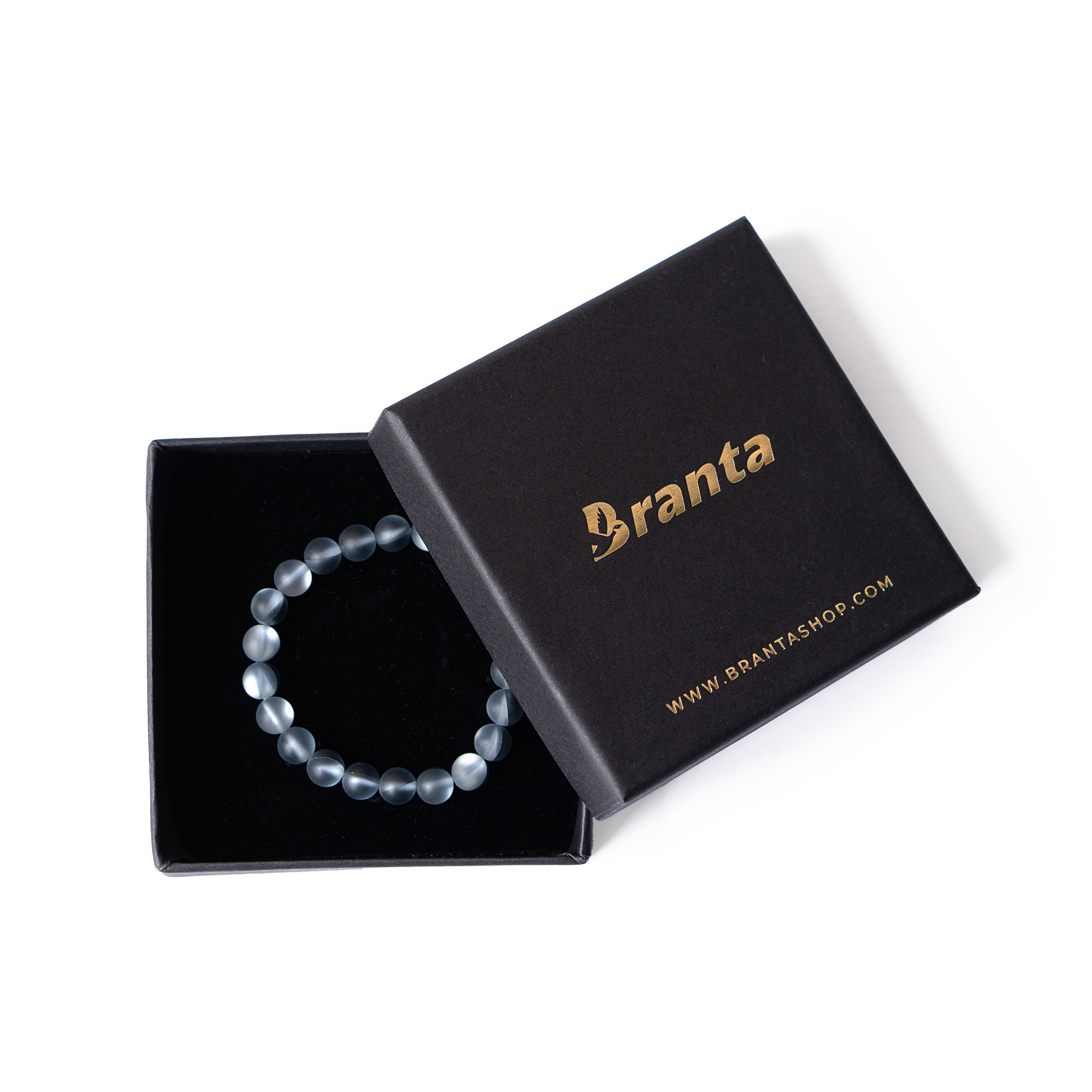brantashop Matte with Grey Moonstone Bracelet for Men - view 5
