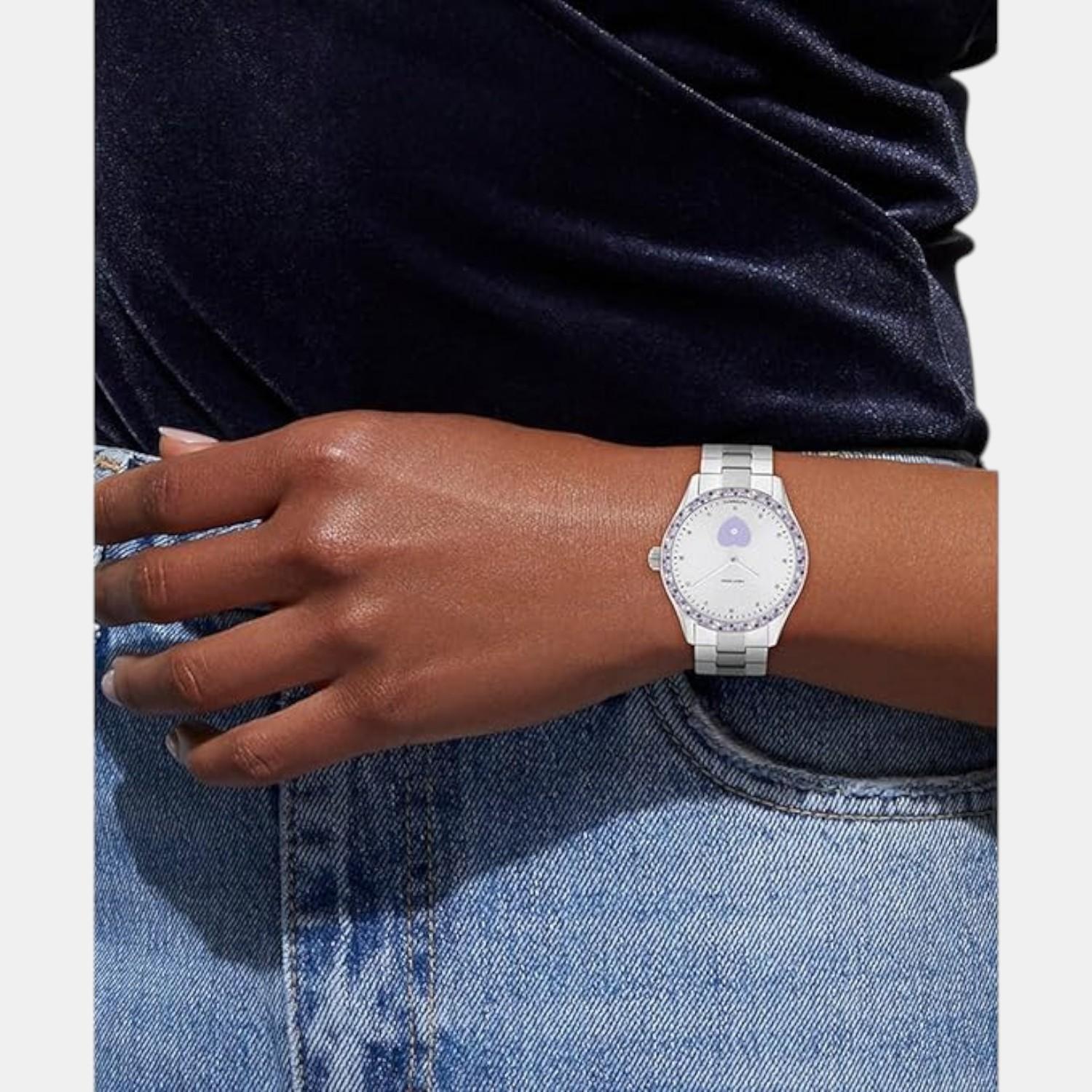 Coach Brooks Women Automatic Lavender Dial Analog Stainless Steel Watch 14504522 - view 4