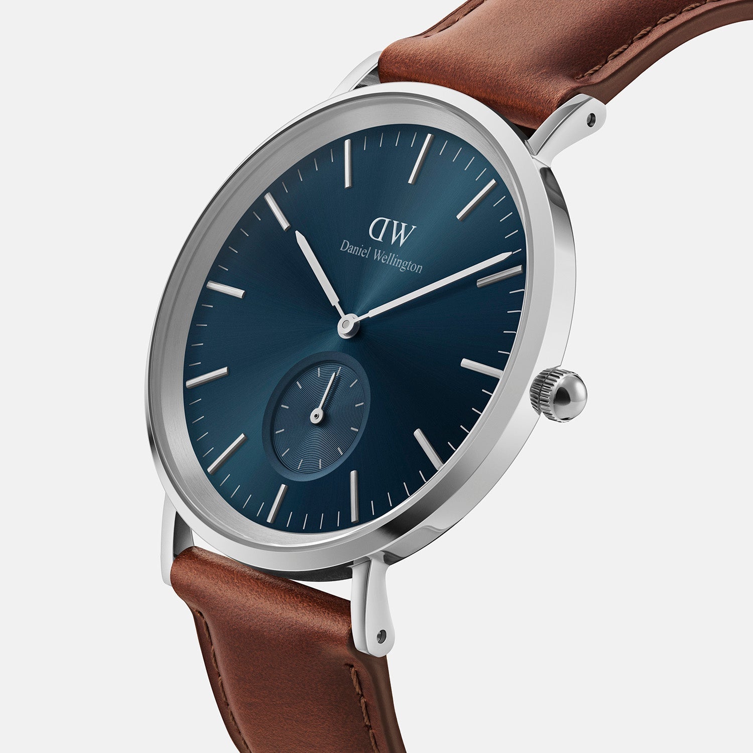 Daniel Wellington Classic Men Quartz Blue Dial Analog Leather Watch DW00100709K - view 2
