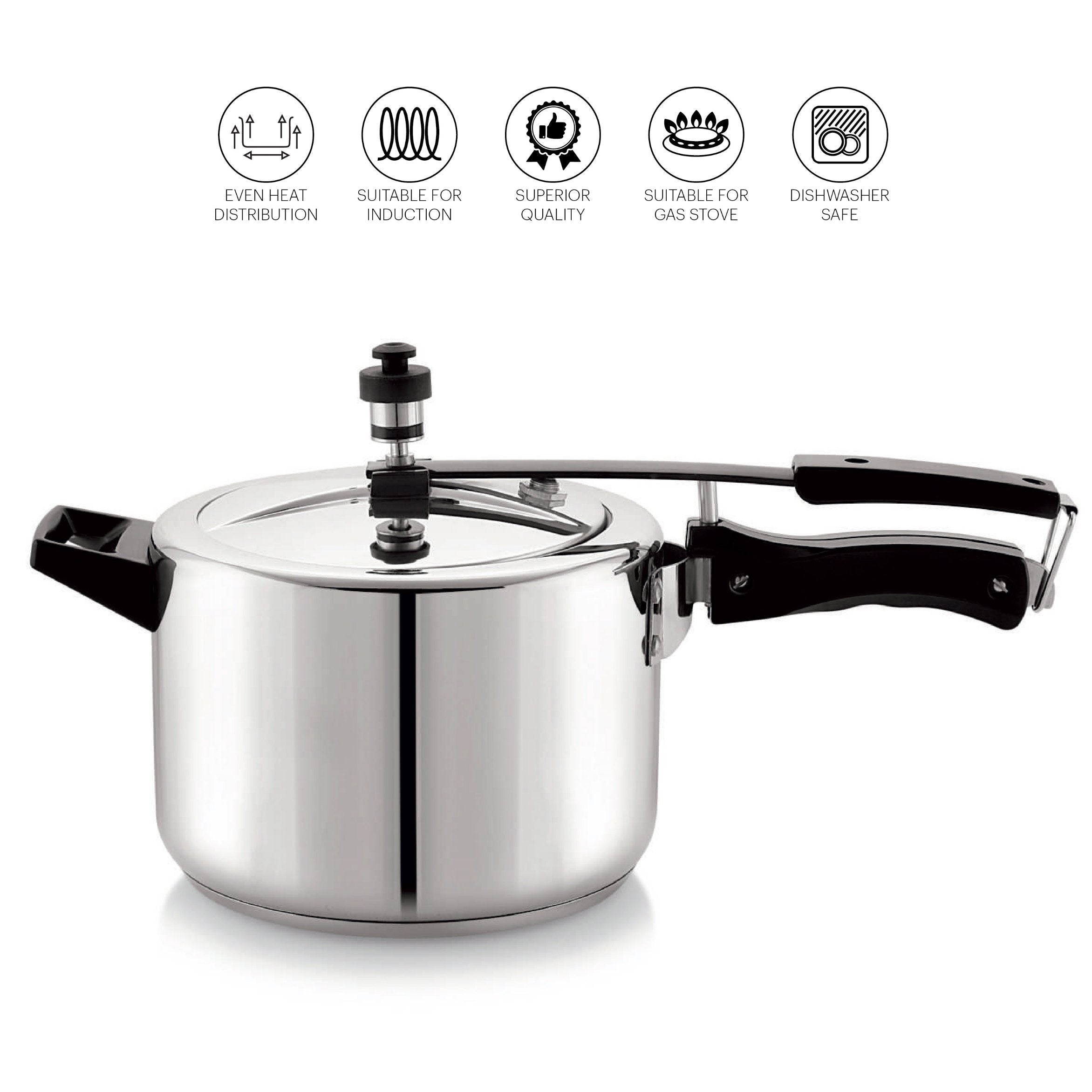 Cello Chef Impact Bonded Stainless Steel Tri-Ply Bottom Pressure Cooker Inner Lid - view 6