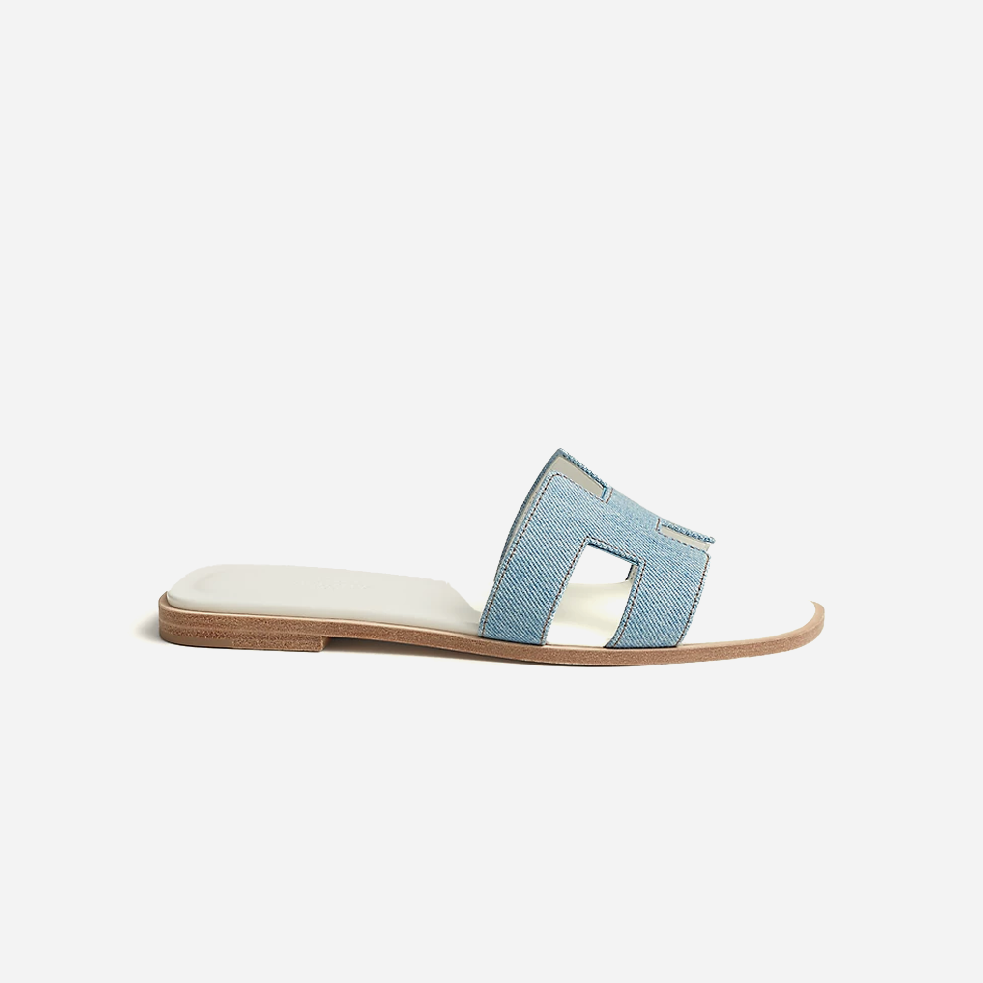 Hermes Oran sandal Bleu Clair