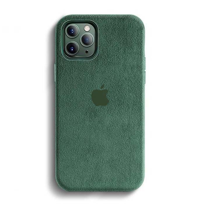KShop iPhone 13 Pro Alcantara Case - Green