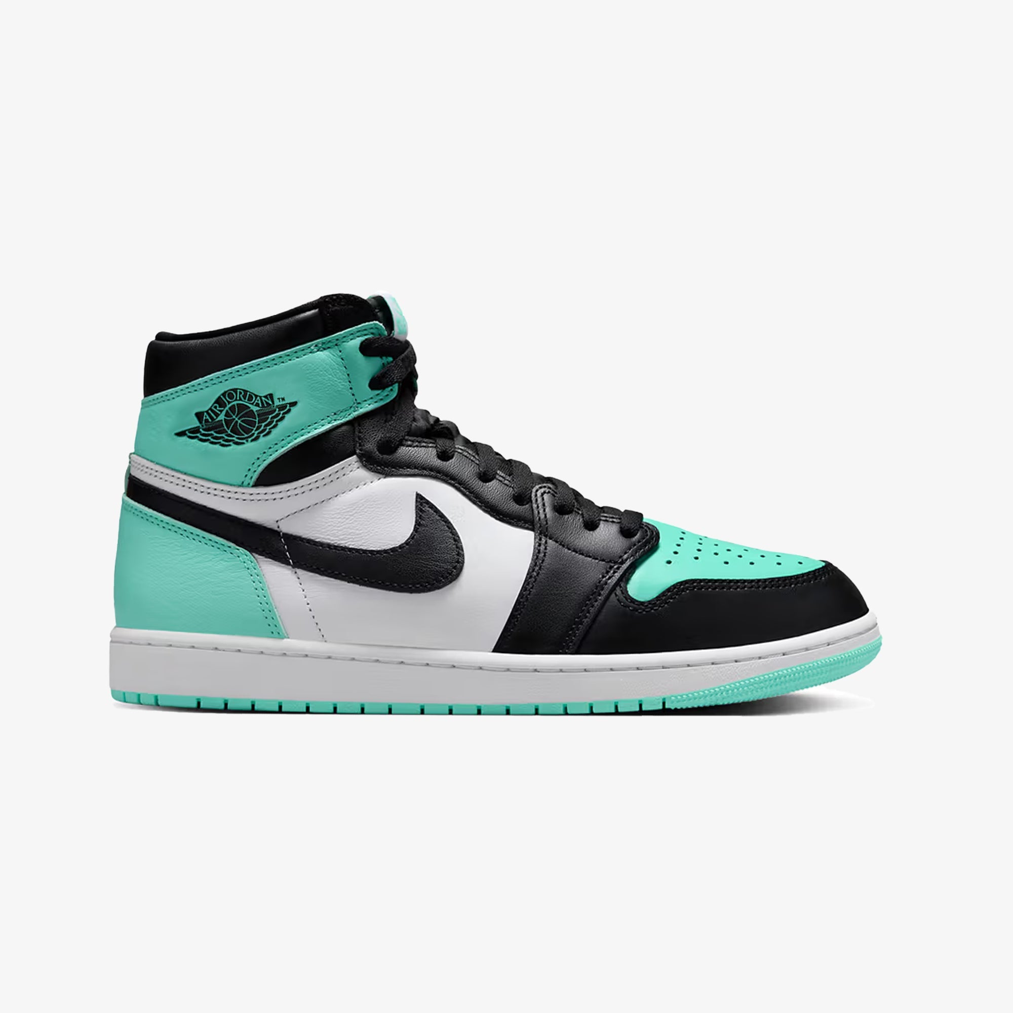 Jordan | AIR JORDAN 1 RETRO HIGH OG { WHITE/BLACK-GREEN GLOW
