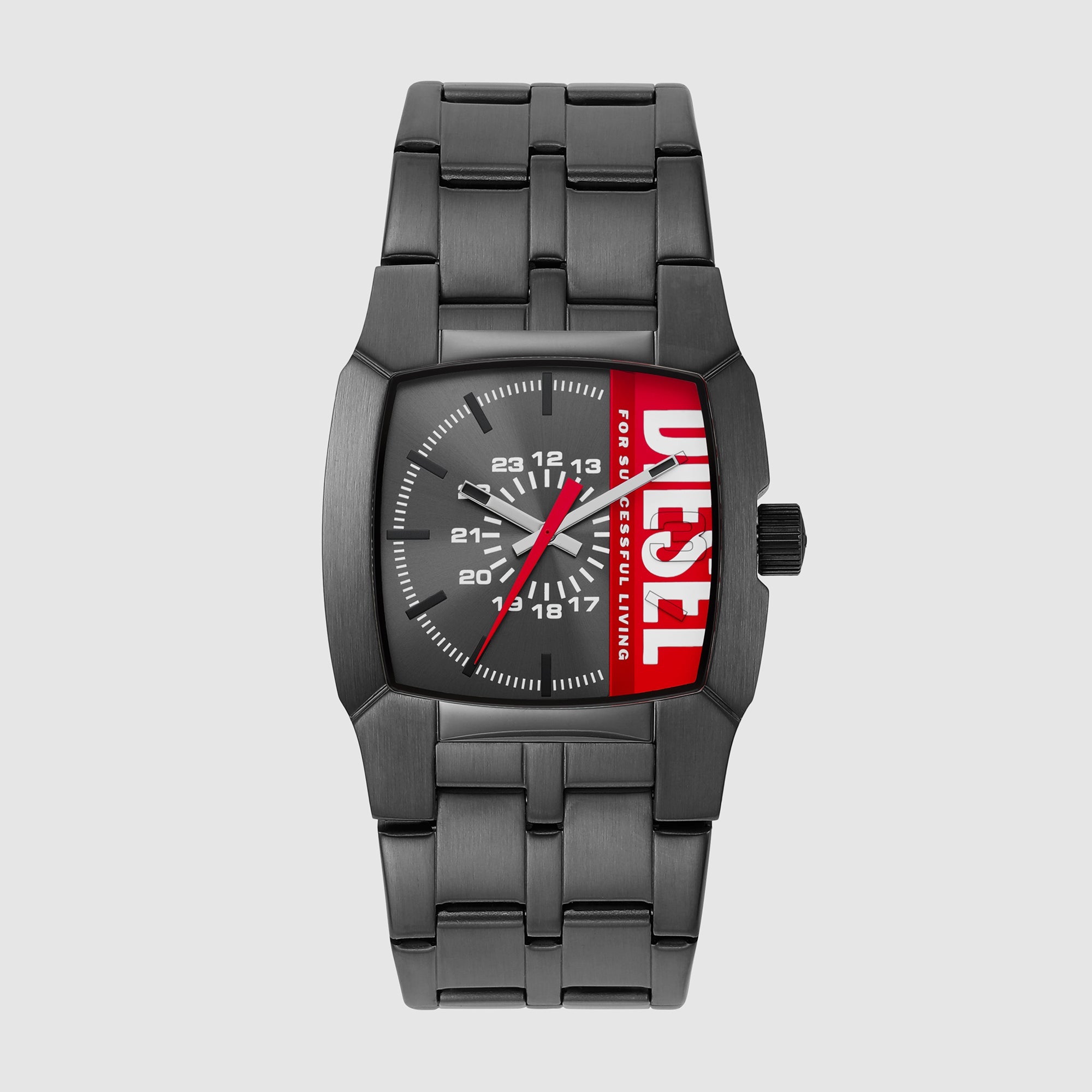 Diesel Cliffhanger Men Quartz Grey Dial Analog Stainless Steel Watch DZ2188