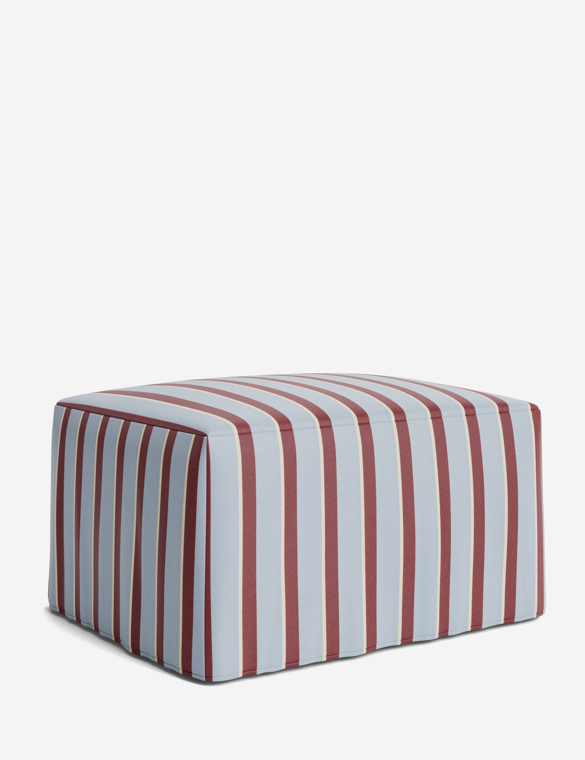 Lulu and Georgia Portola Slipcover Ottoman - view 54