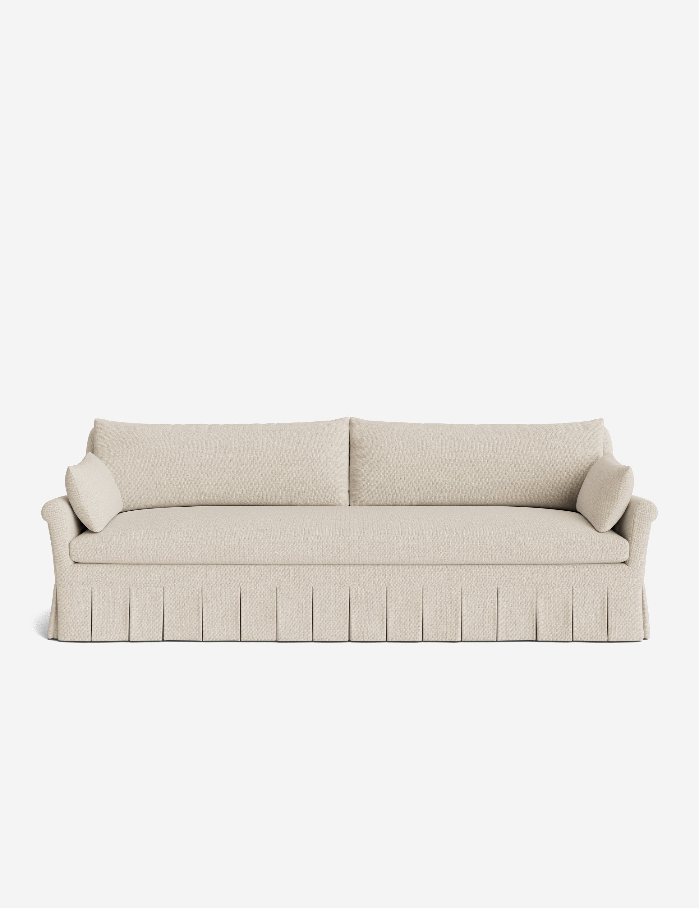 Lulu and Georgia Portola Rolled Arm Pleated Sofa - view 105