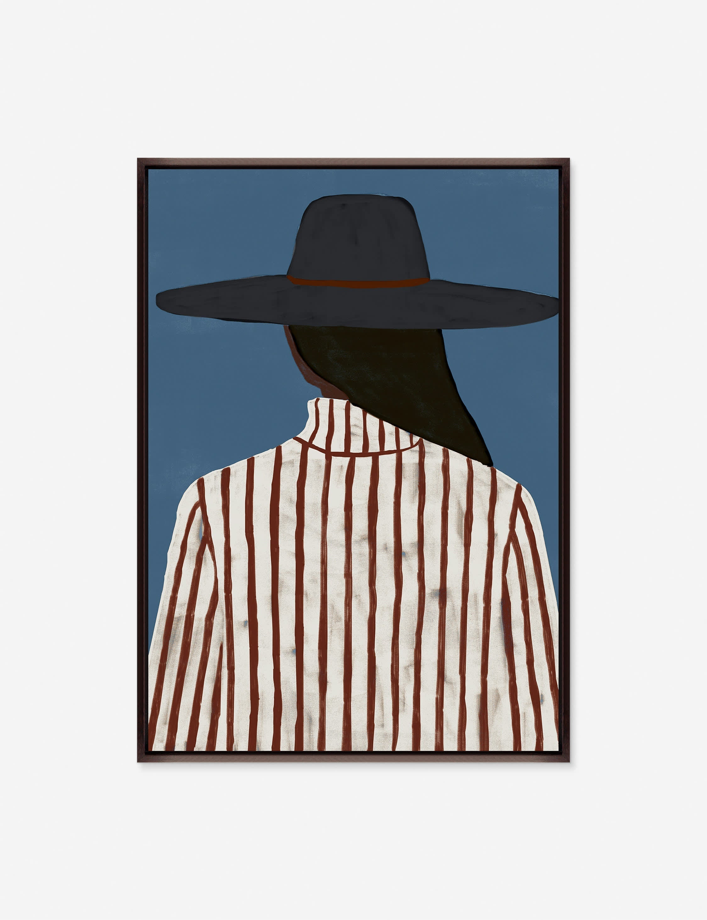 Lulu and Georgia Modern Woman with a Hat Wall Art
