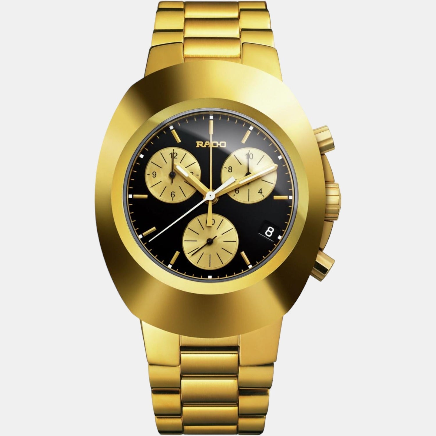Rado Diastar Men Quartz Black Dial Chronograph Stainless Steel Watch R12949153 - view 2