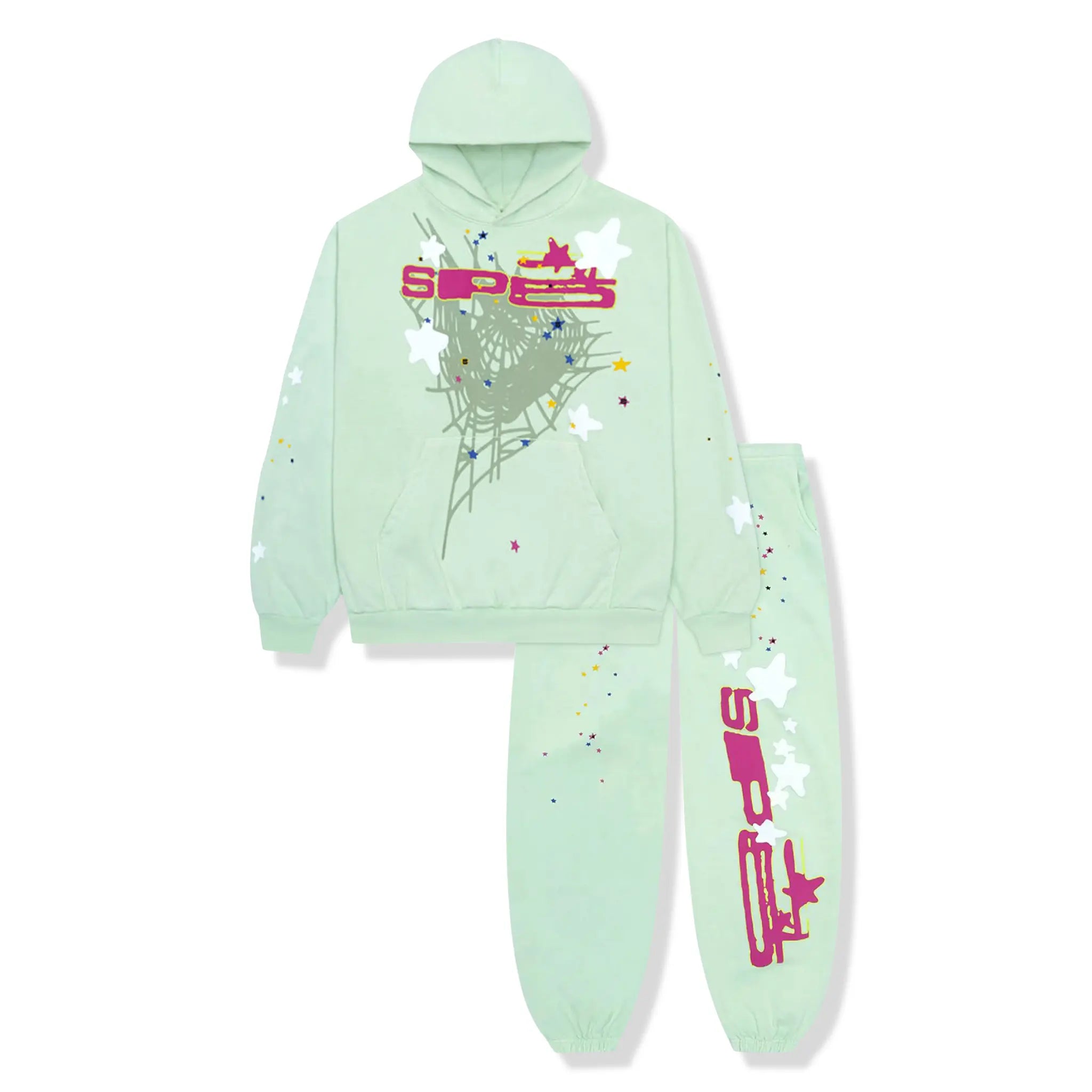 Sp5der SP5 Mint Tracksuit – Green