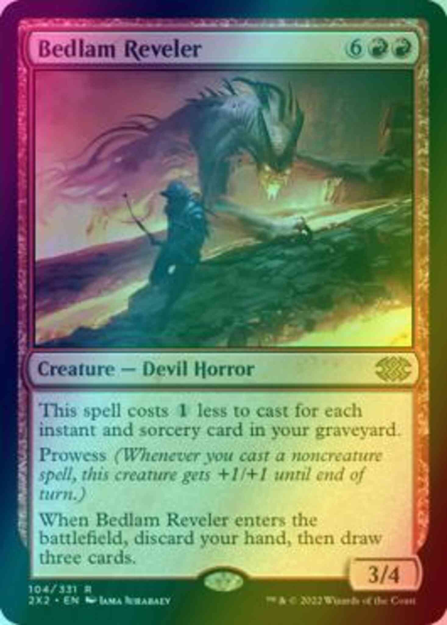 Bedlam reveler 104 – Magic Bedlam Reveler [104] [Double Masters 2022] [Foil]