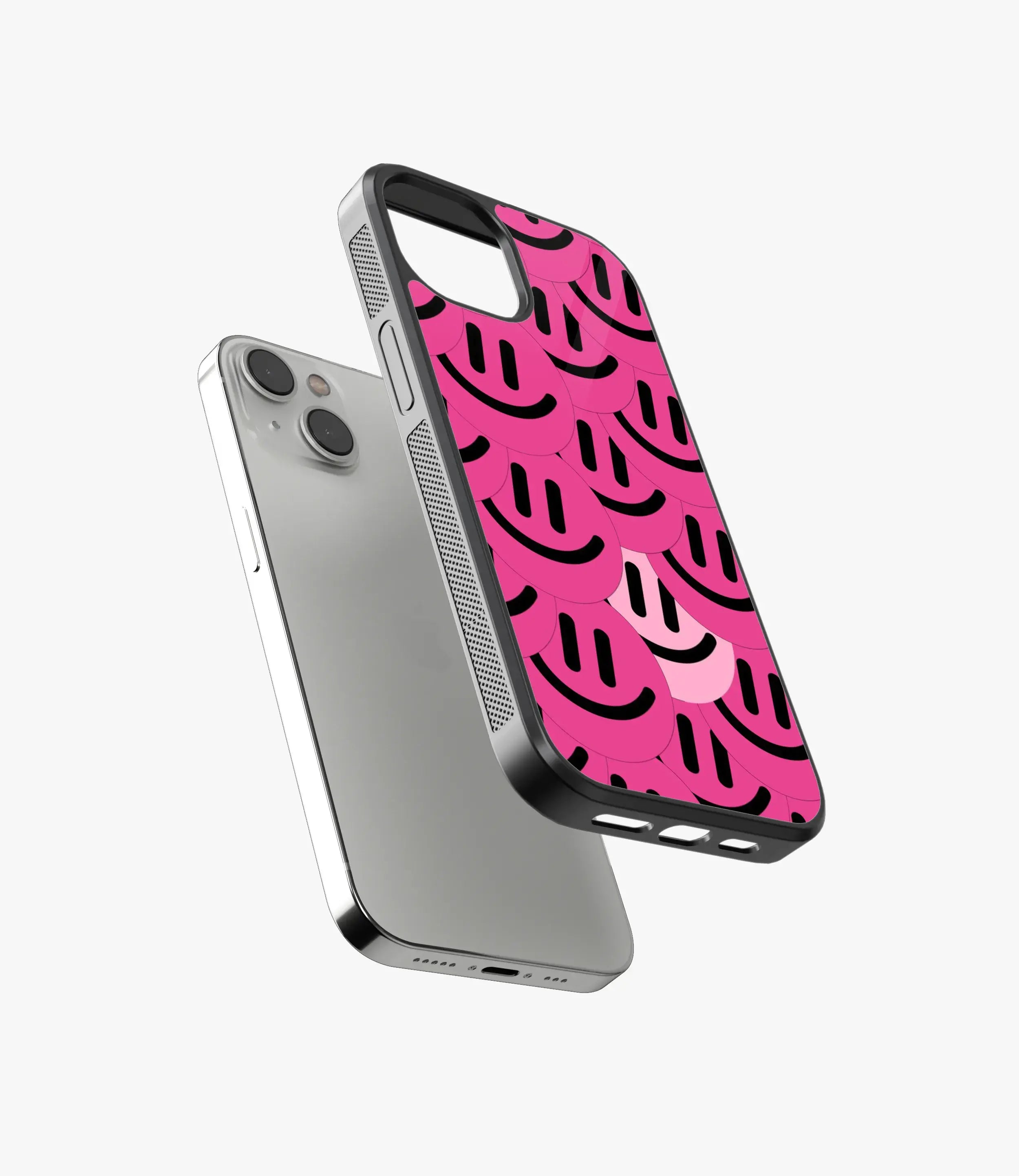 The Case Company Abstract Cerise Smiley Pattern Glass Case - view 5