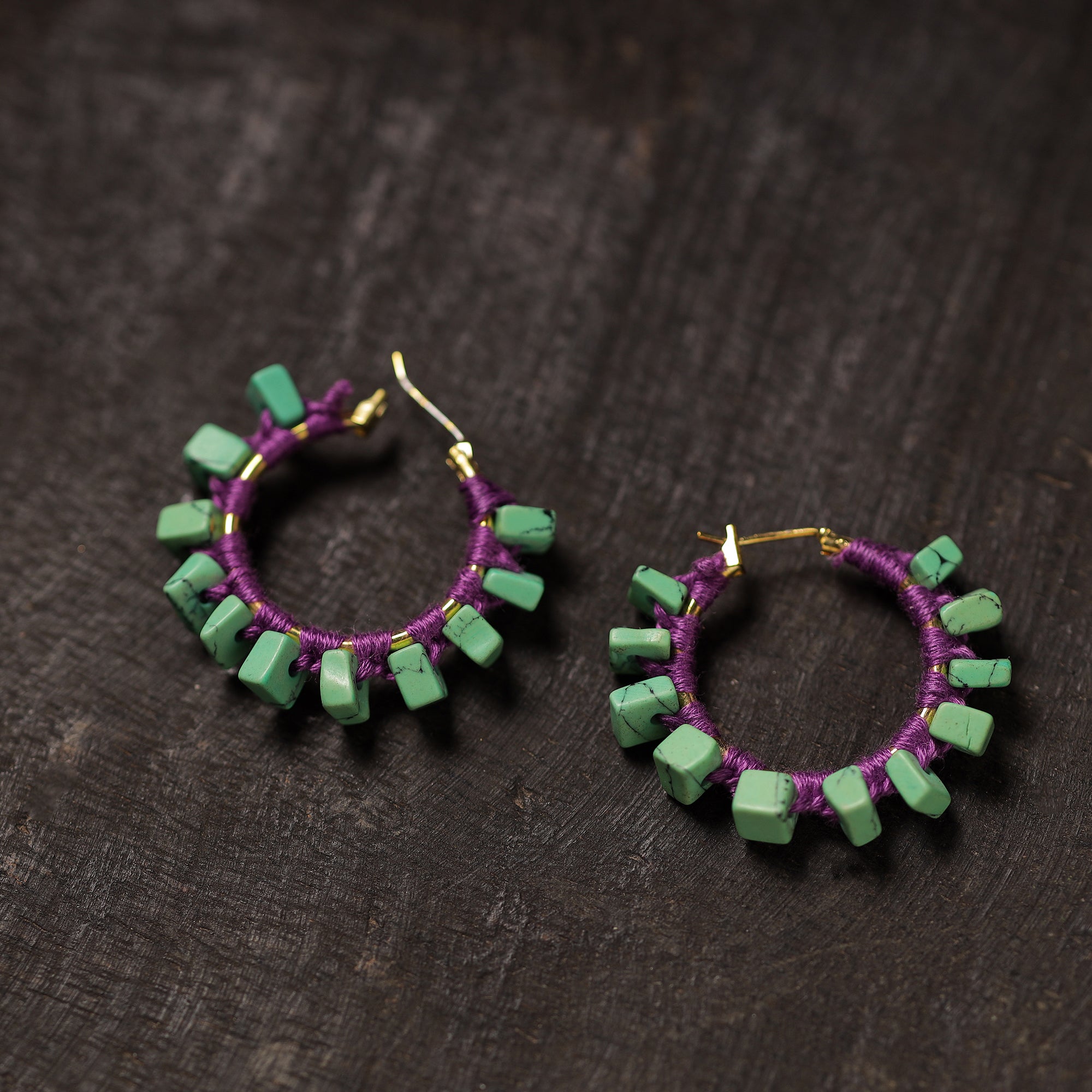 JALPARI Amayra Handmade Thread & Stone Work Earrings 13