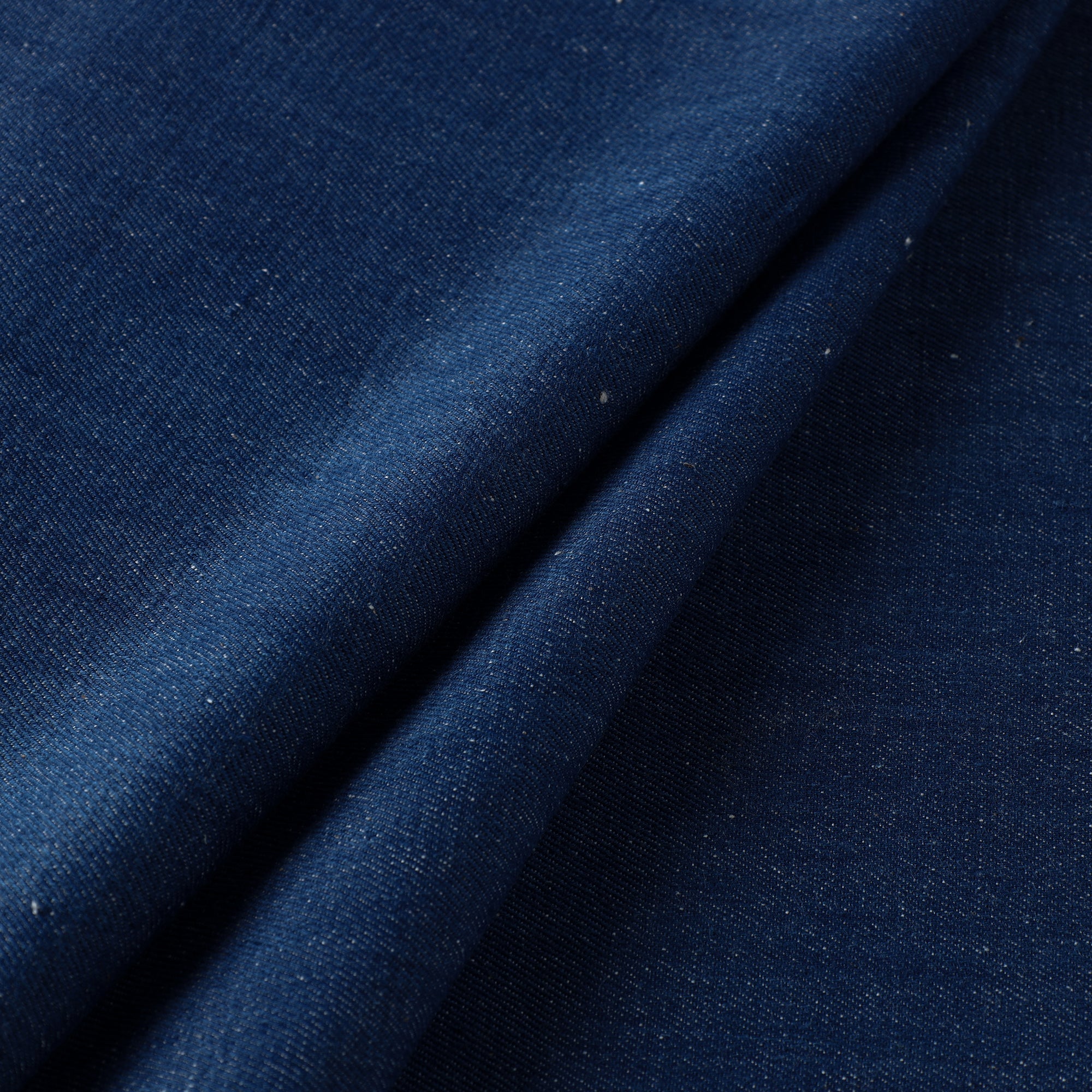 SOUTH KARGHA Blue - 2/40 Twill Cotton Handspun Handloom Natural Dyed Plain Fabric 04 - view 2