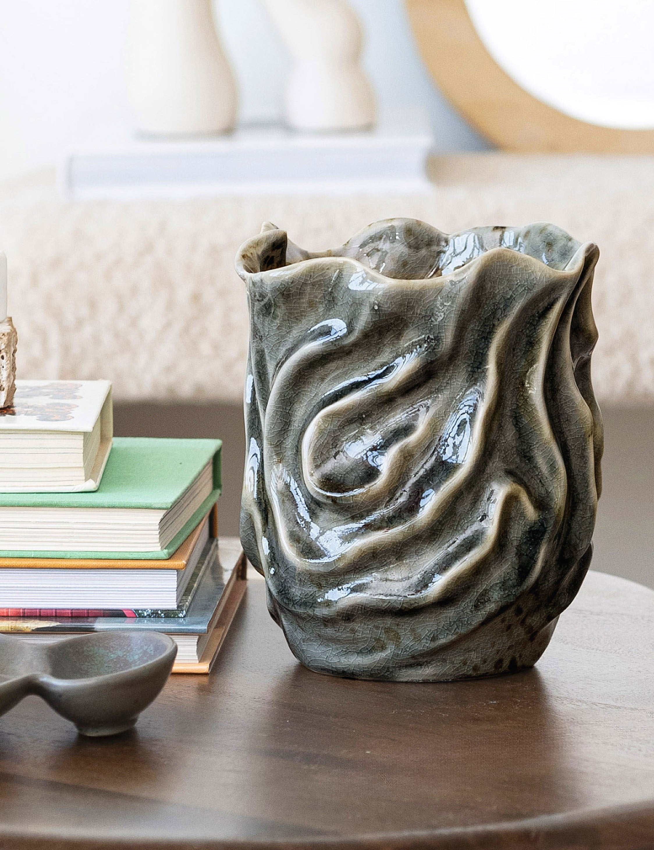 Lulu and Georgia Asani Decorative Vase – Gray - view 2