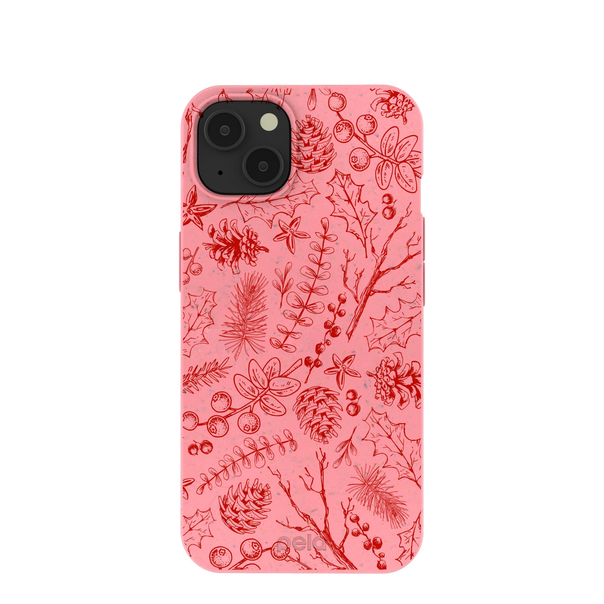 BlackTree Bubblegum Pink Festive Forest iPhone 13 Case