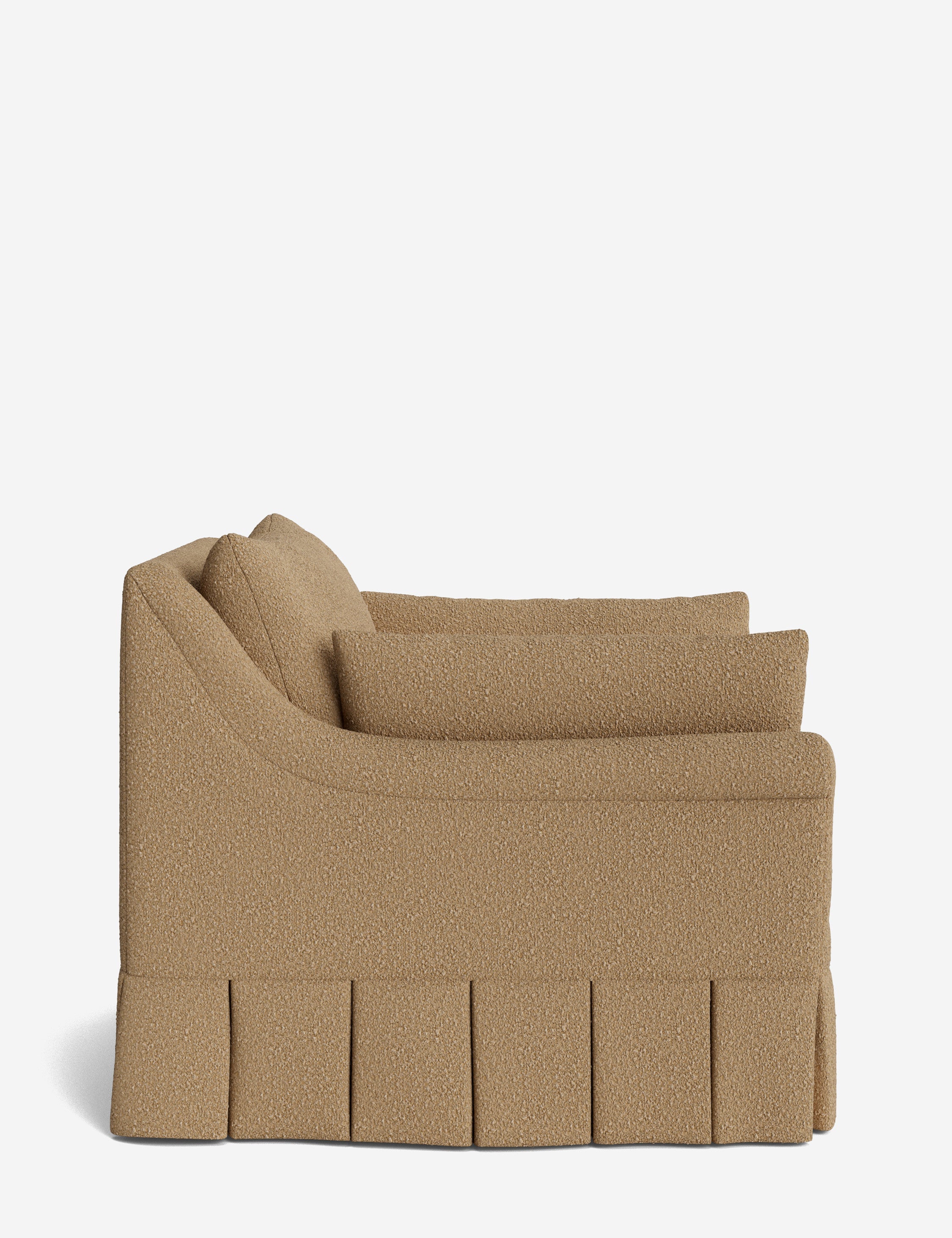 Lulu and Georgia Portola Rolled Arm Luxe Depth Pleated Chair - view 105