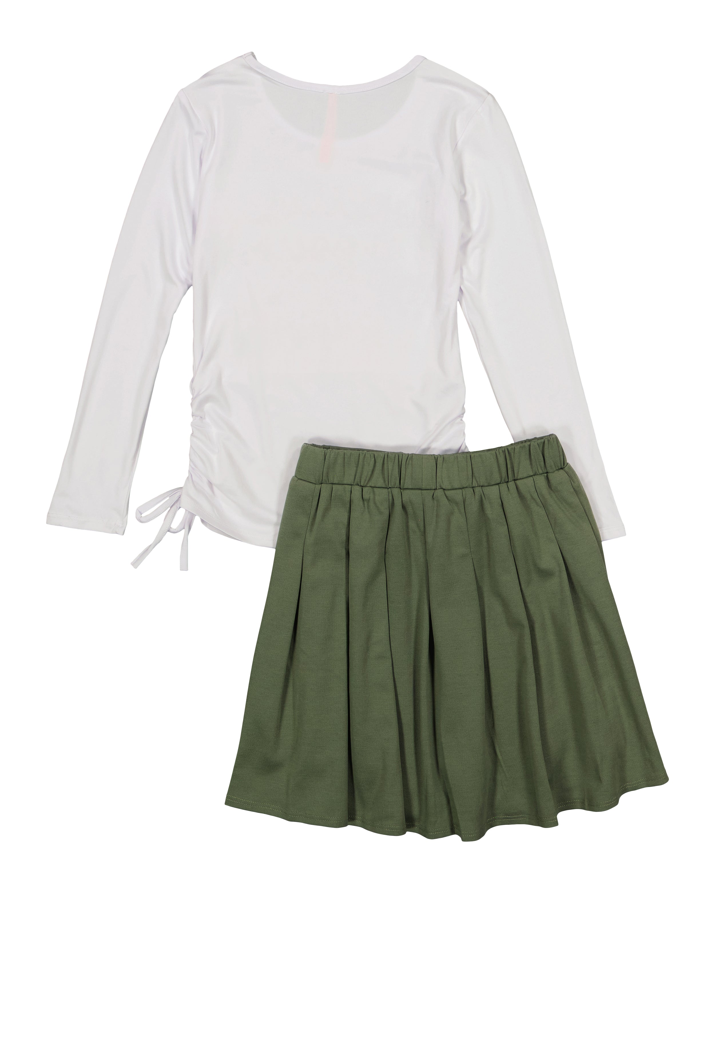 Rainbow Shops Girls Believe In Your Dreams Top and Pleated Skirt - view 2