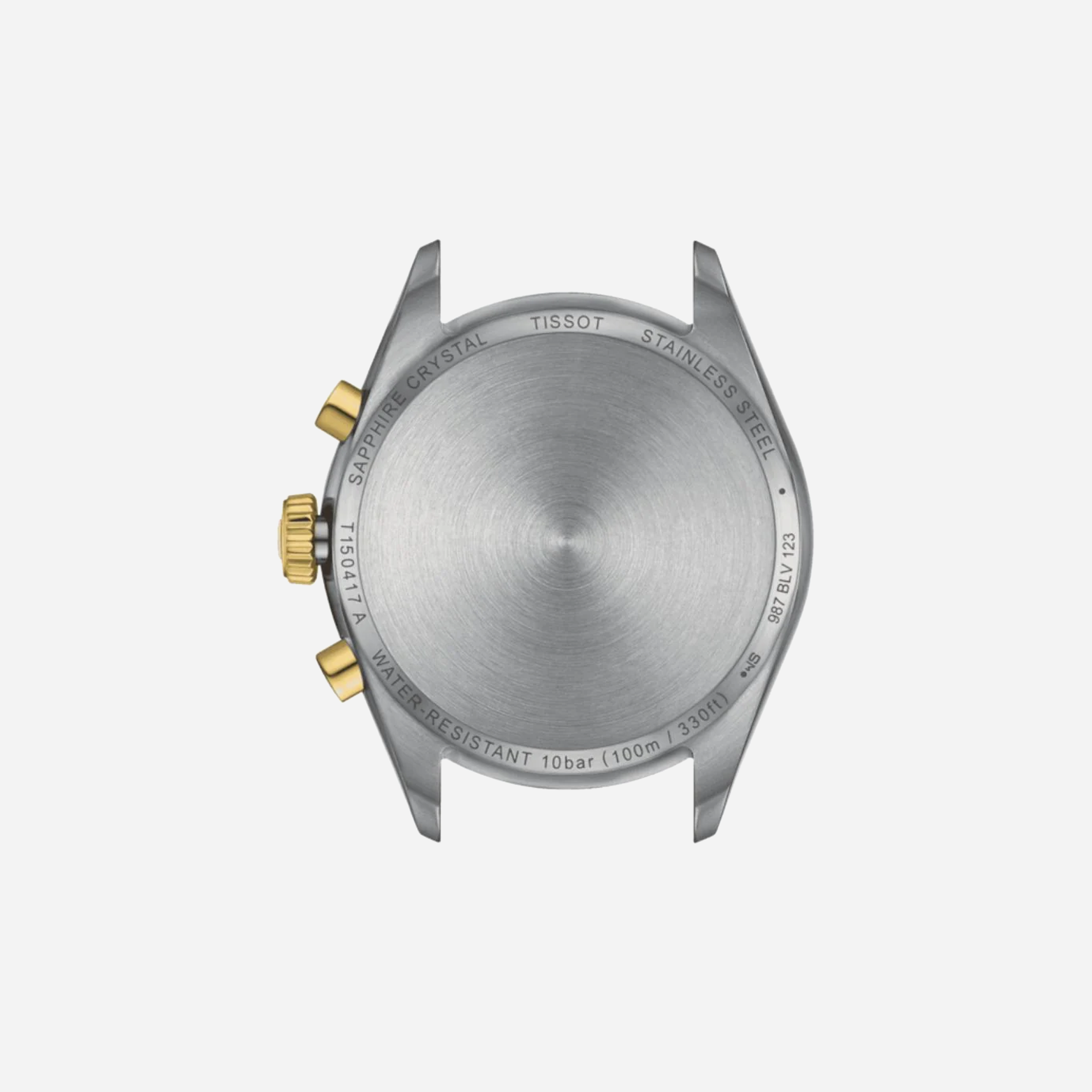 Tissot PR 100 Chronograph Silver Dial Grey & Yellow Gold PVD Stainless Steel Quartz Watch - view 2