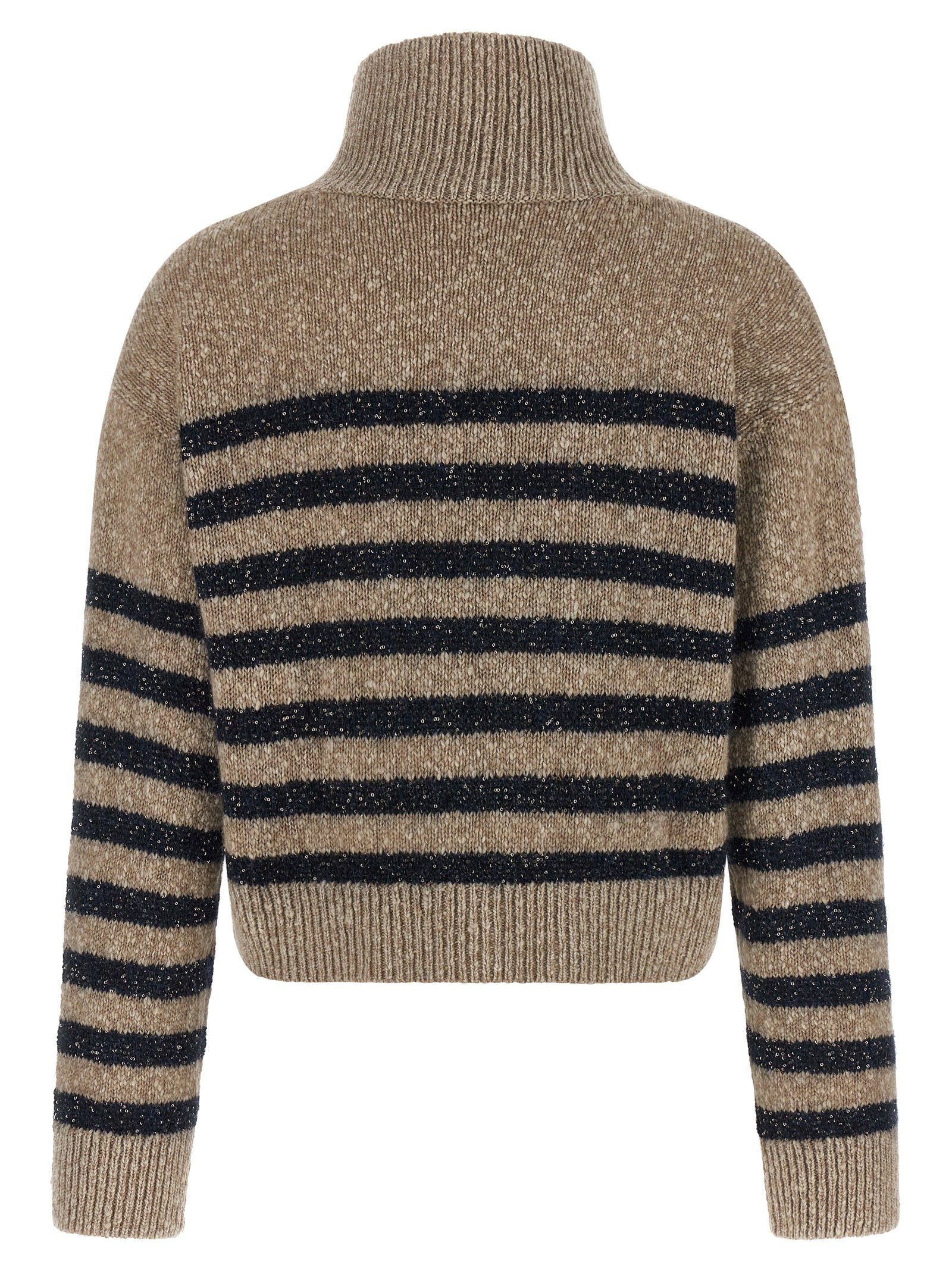 Brunello Cucinelli Dazzling Stripes Sweater – 55% wool 45% cachemire - view 2