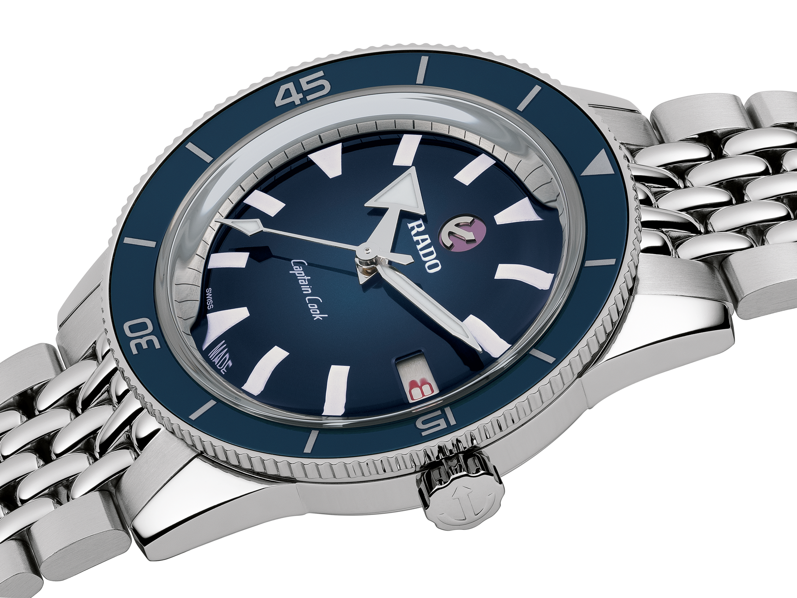 Rado Captain Cook Blue Dial Unisex 37mm