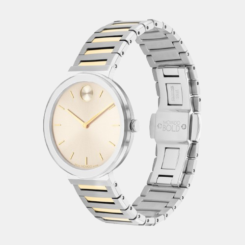 Movado Bold Women Quartz Rose Gold Dial Analog Stainless Steel Watch 3601091 - view 2
