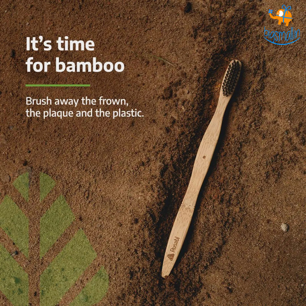 Evenflowbrands Eco-Friendly Bamboo Toothbrush