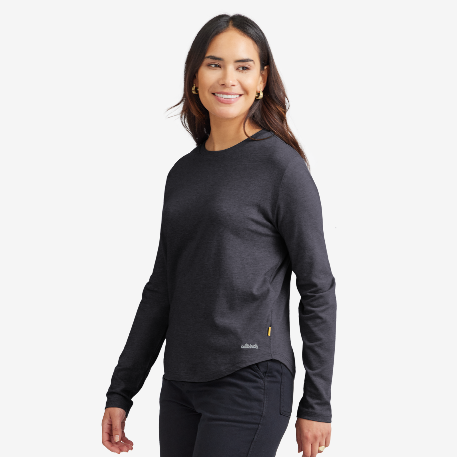 Allbirds Women's Soft Merino Long Sleeve Tee - Natural Black