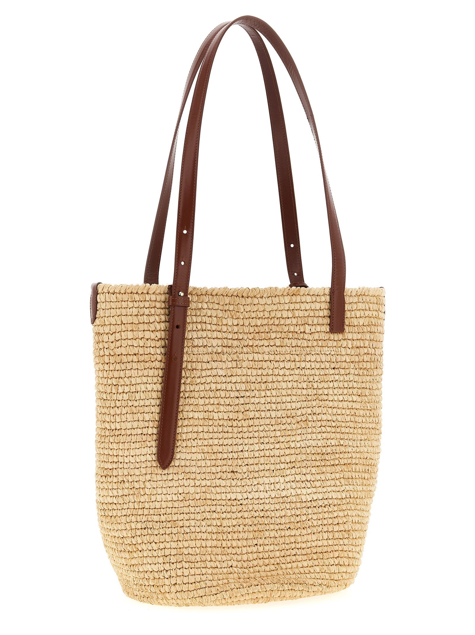 Paco Rabanne Natural Raffia Tote Bag Shopping Bag - view 2