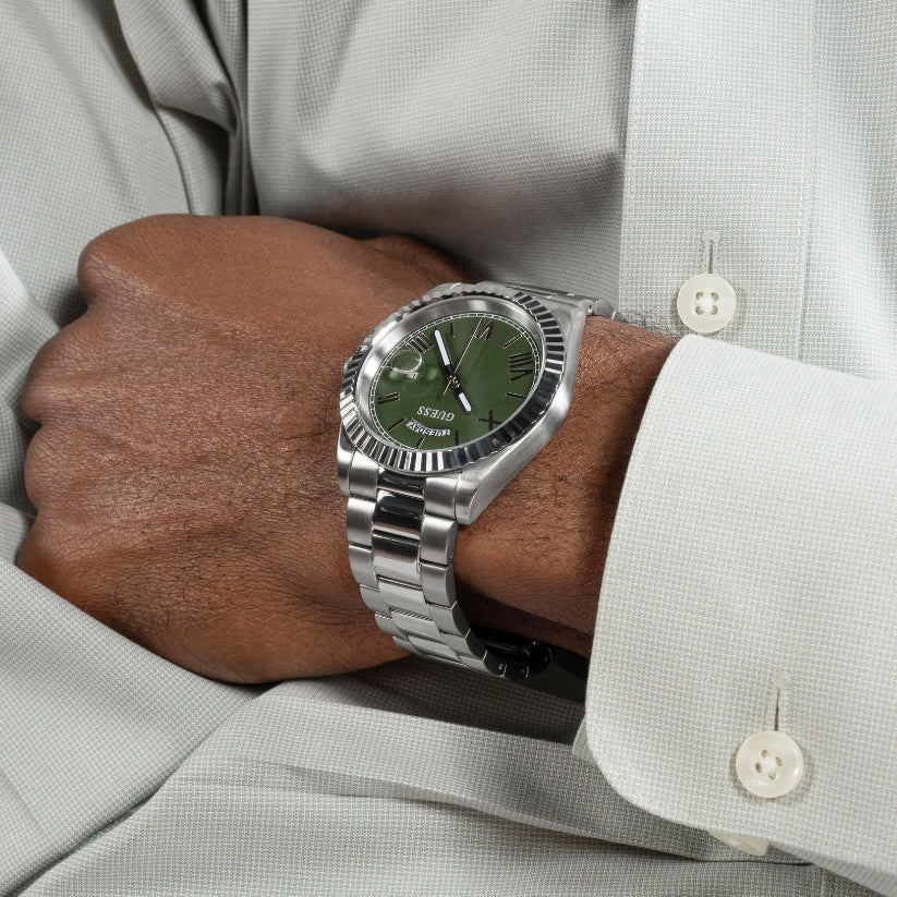 Guess Connoisseur Men Quartz Green Dial Analog Stainless Steel Watch GW0265G10 - view 6